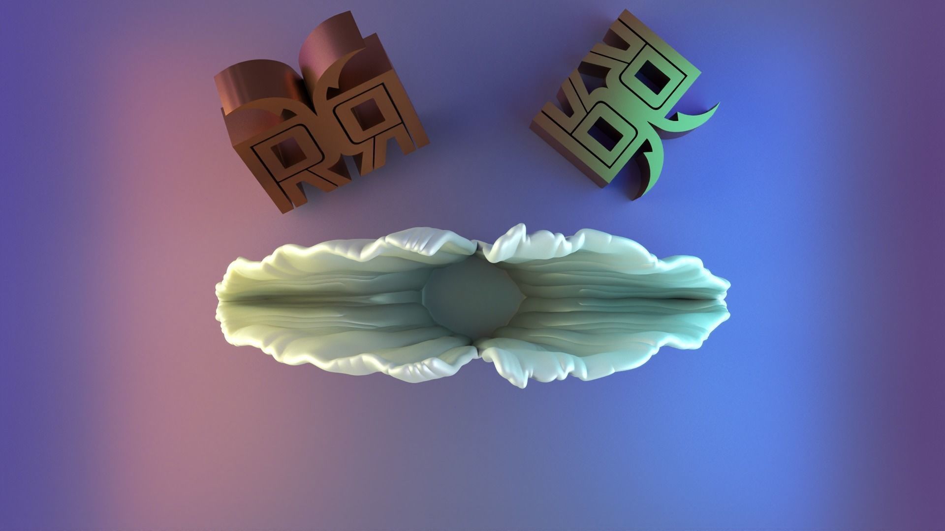 Ginkgo vase 3D print model_4