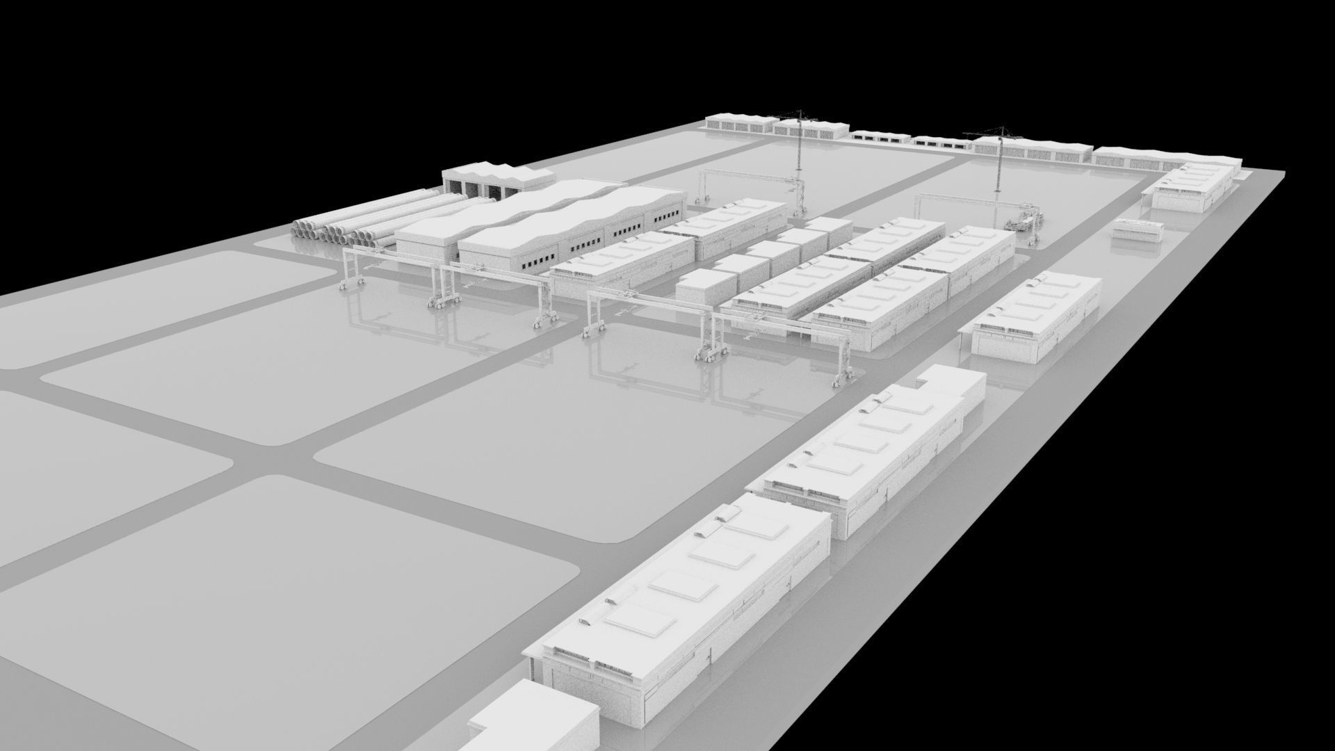 Ras Al Khair Fabrication Yard 3D model_8