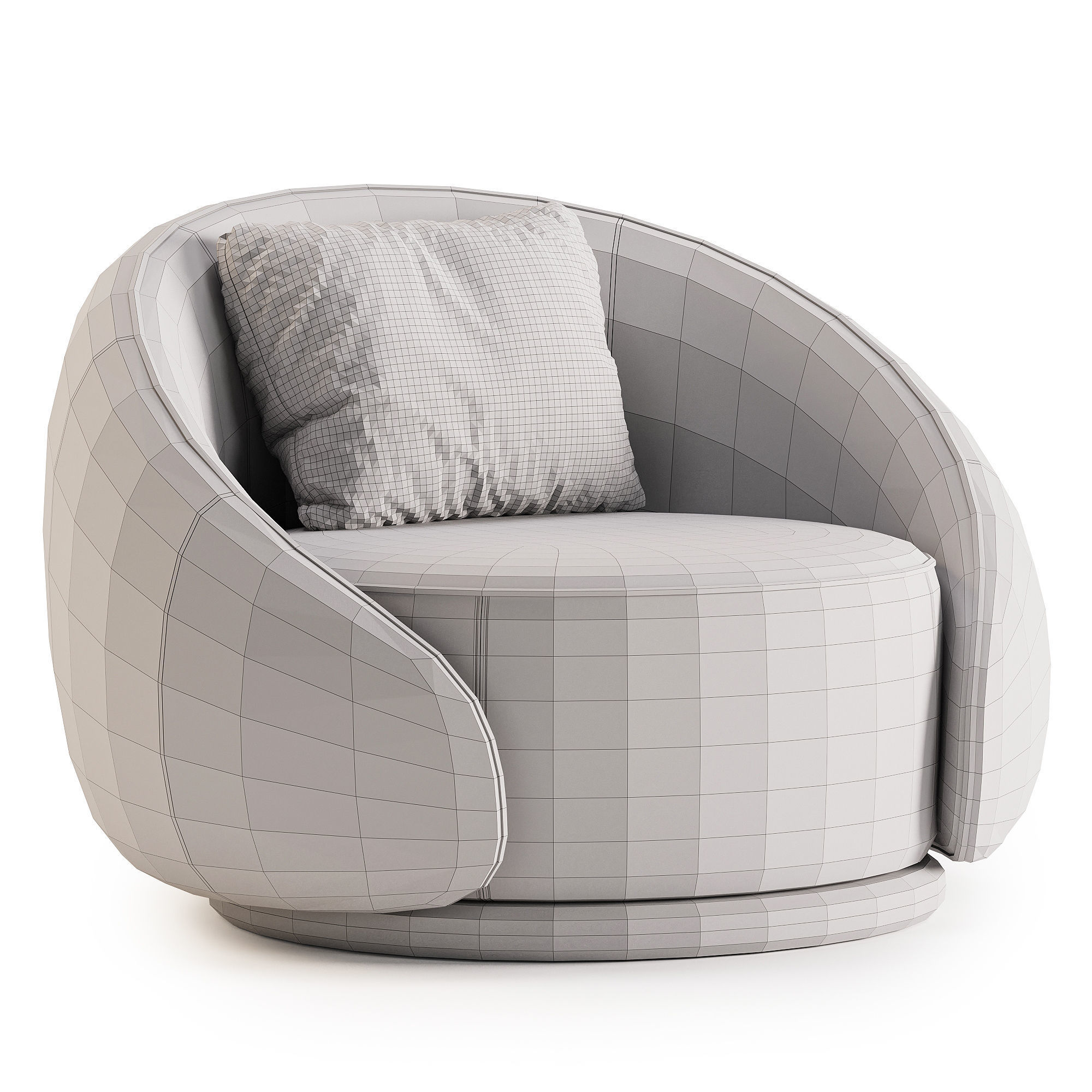 GHIDINI1961 ABBRACCI armchair 3D model_3