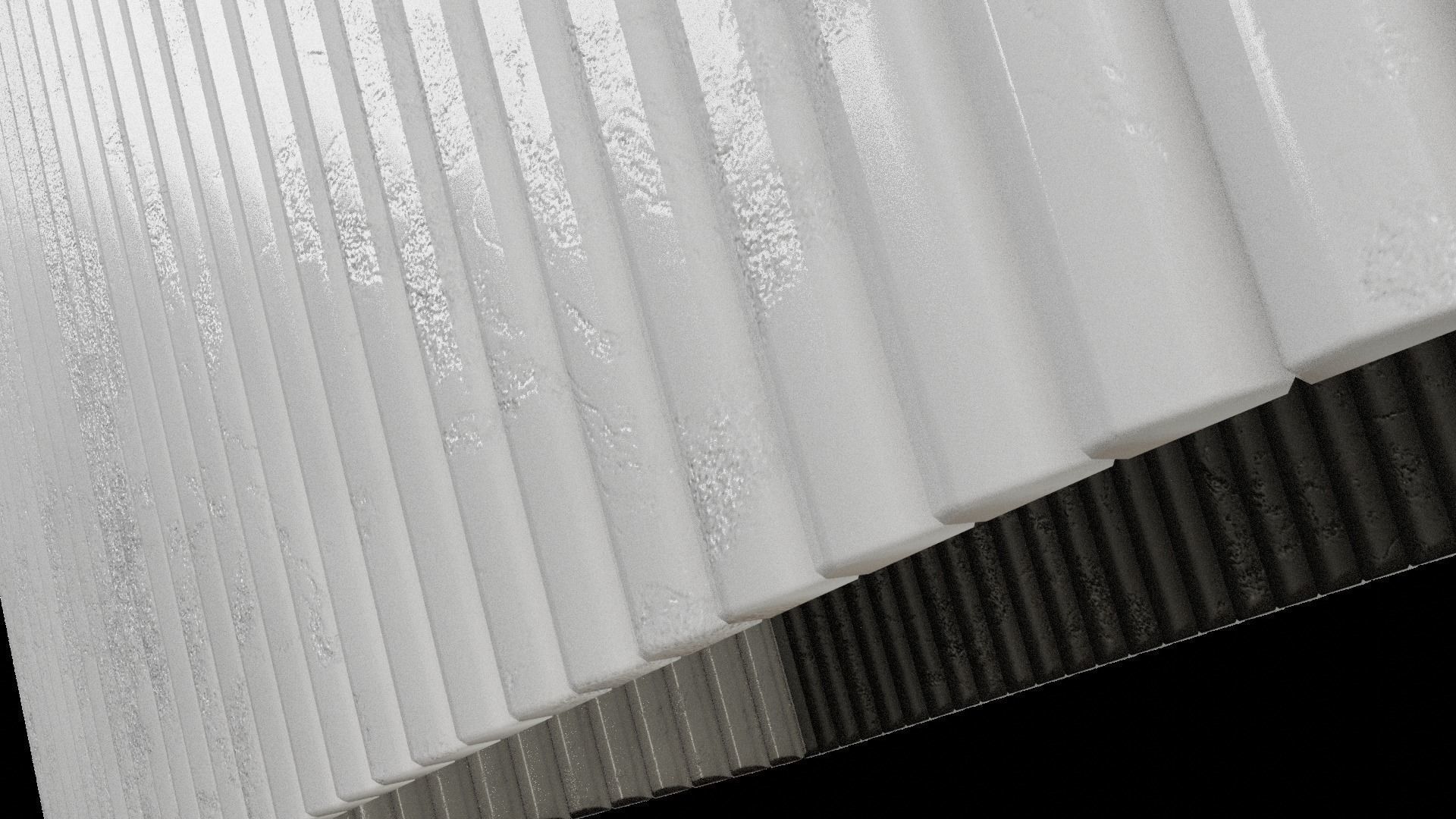 Marble Designer Table 04 with Mirror Low-poly 3D model_4