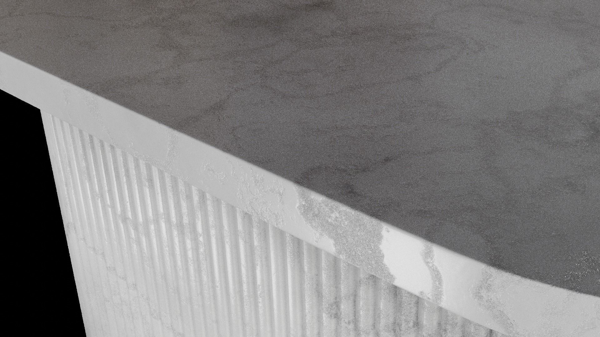 Marble Designer Table 04 with Mirror Low-poly 3D model_5