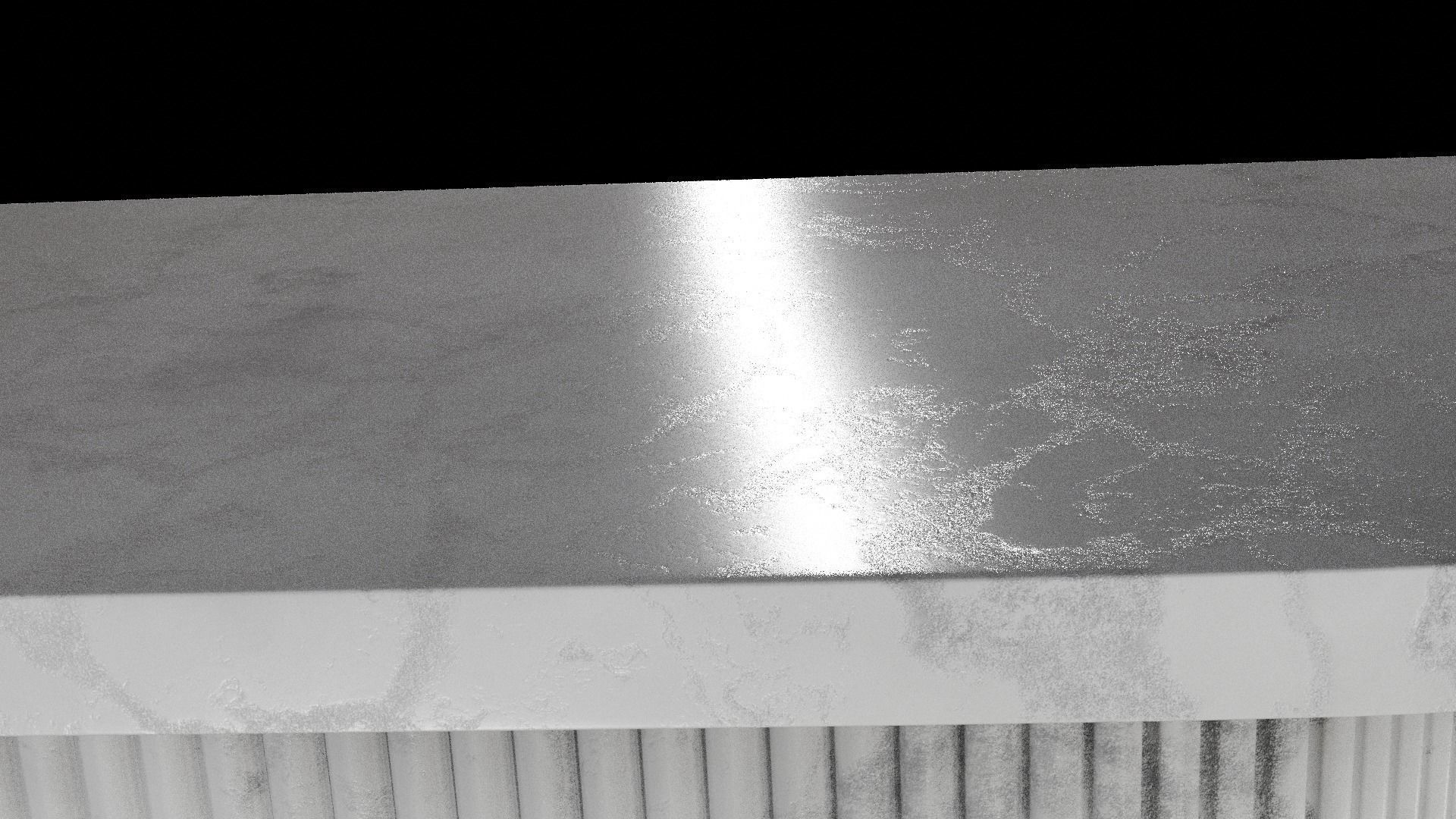 Marble Designer Table 04 with Mirror Low-poly 3D model_9