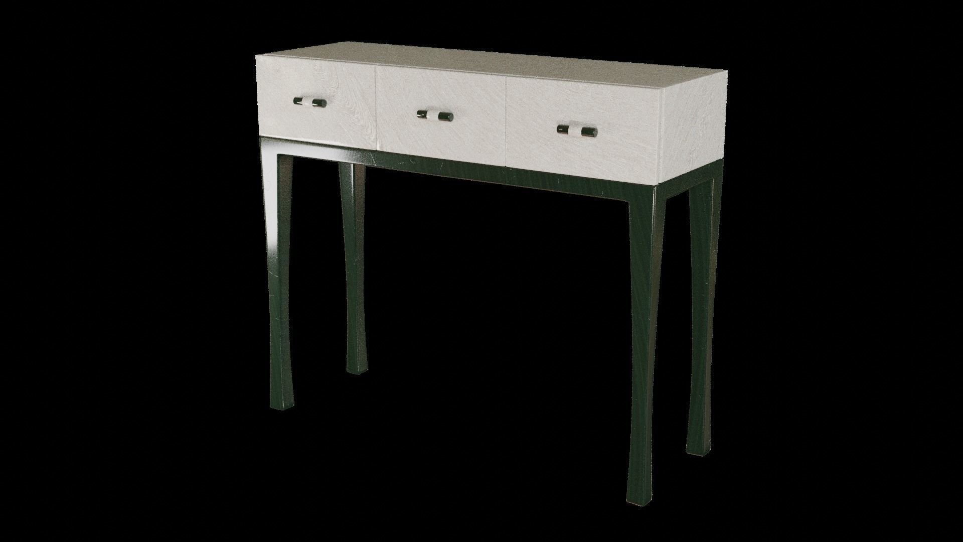 Designer Console Table 05 Low-poly 3D model_3