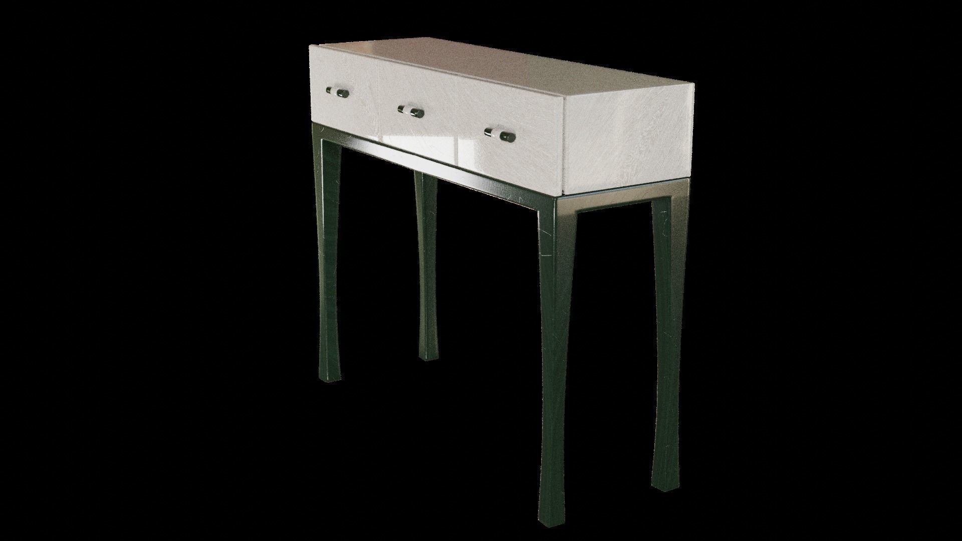 Designer Console Table 05 Low-poly 3D model_4