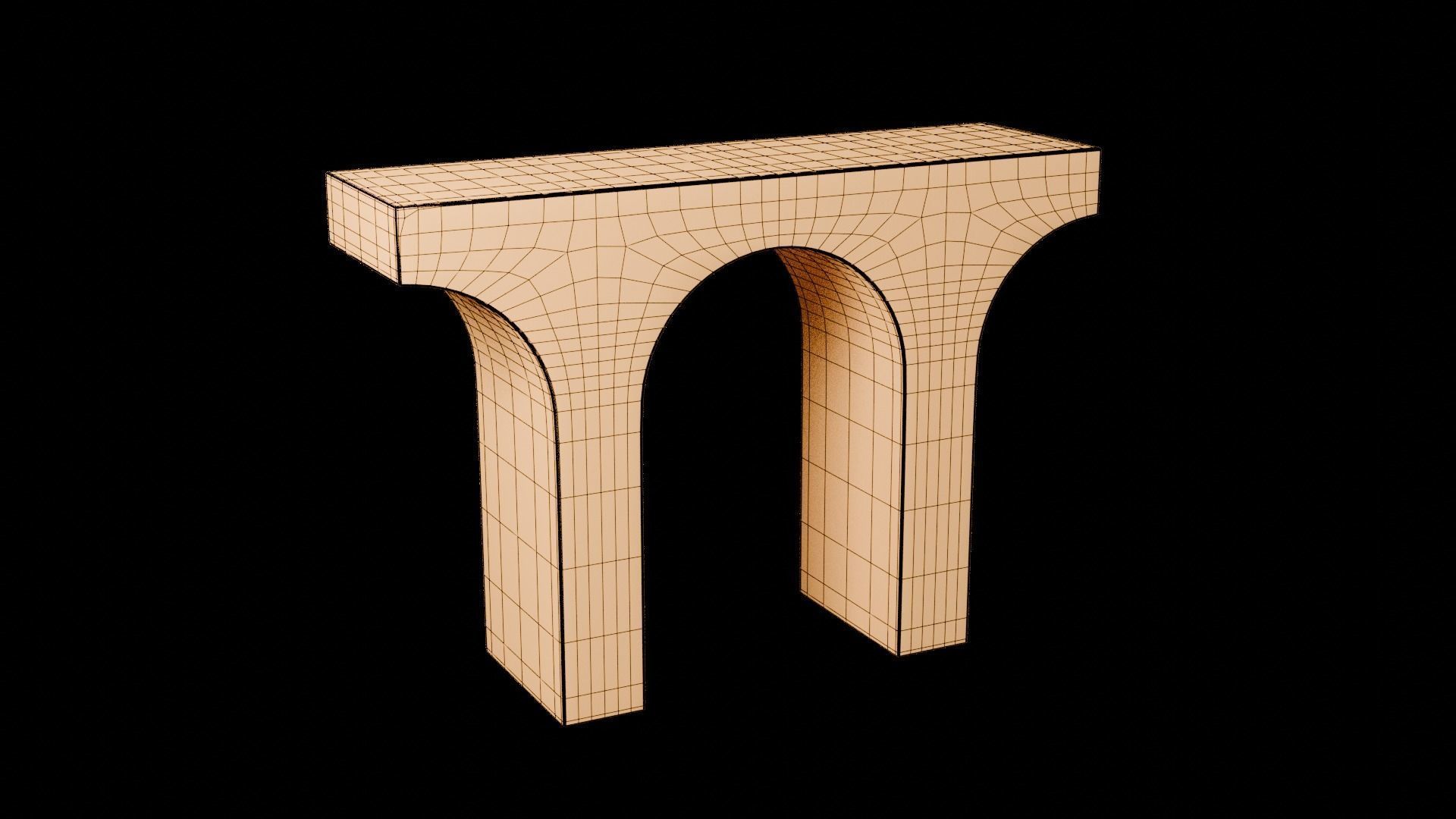 Designer Console Table 06 Low-poly 3D model_18