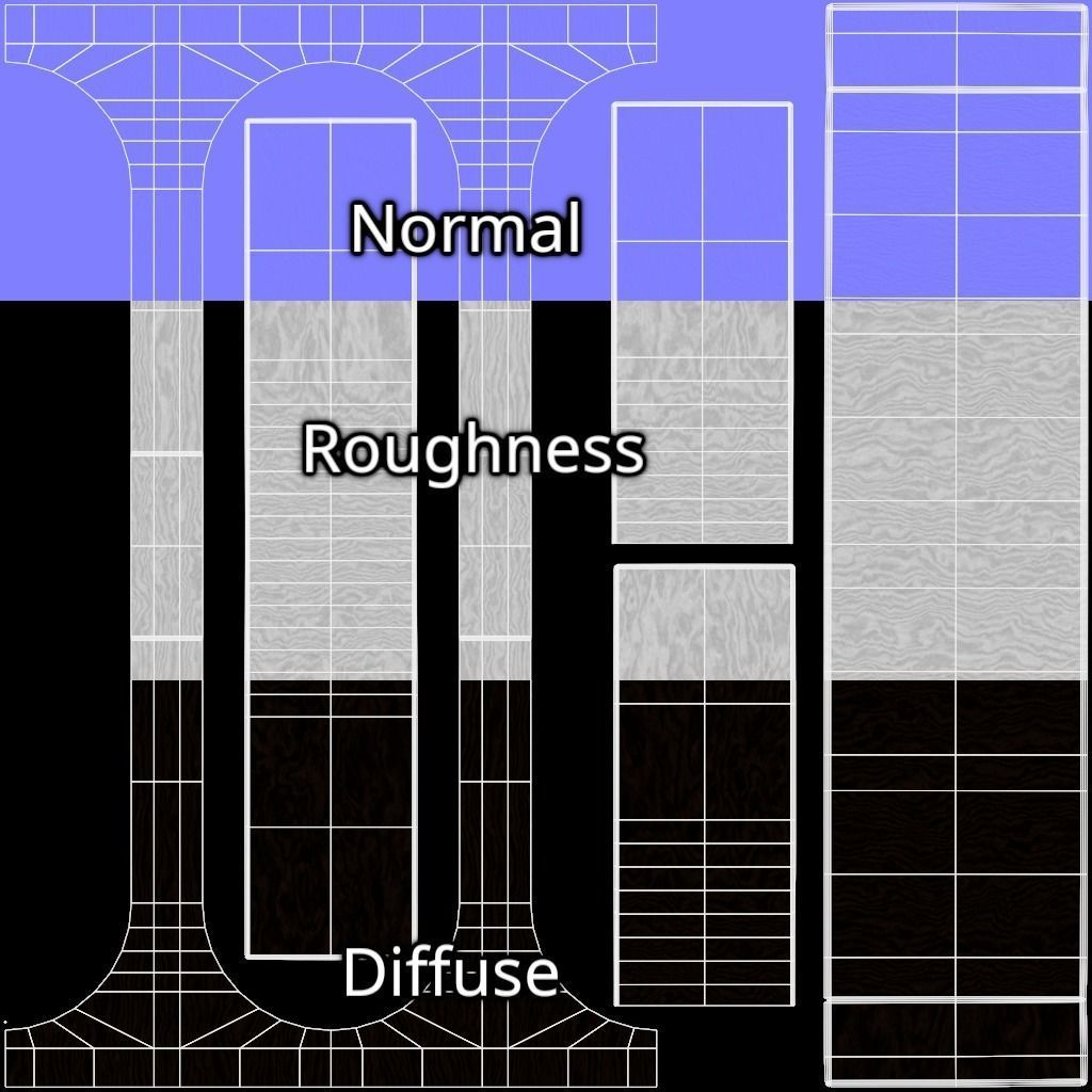 Designer Console Table 06 Low-poly 3D model_21