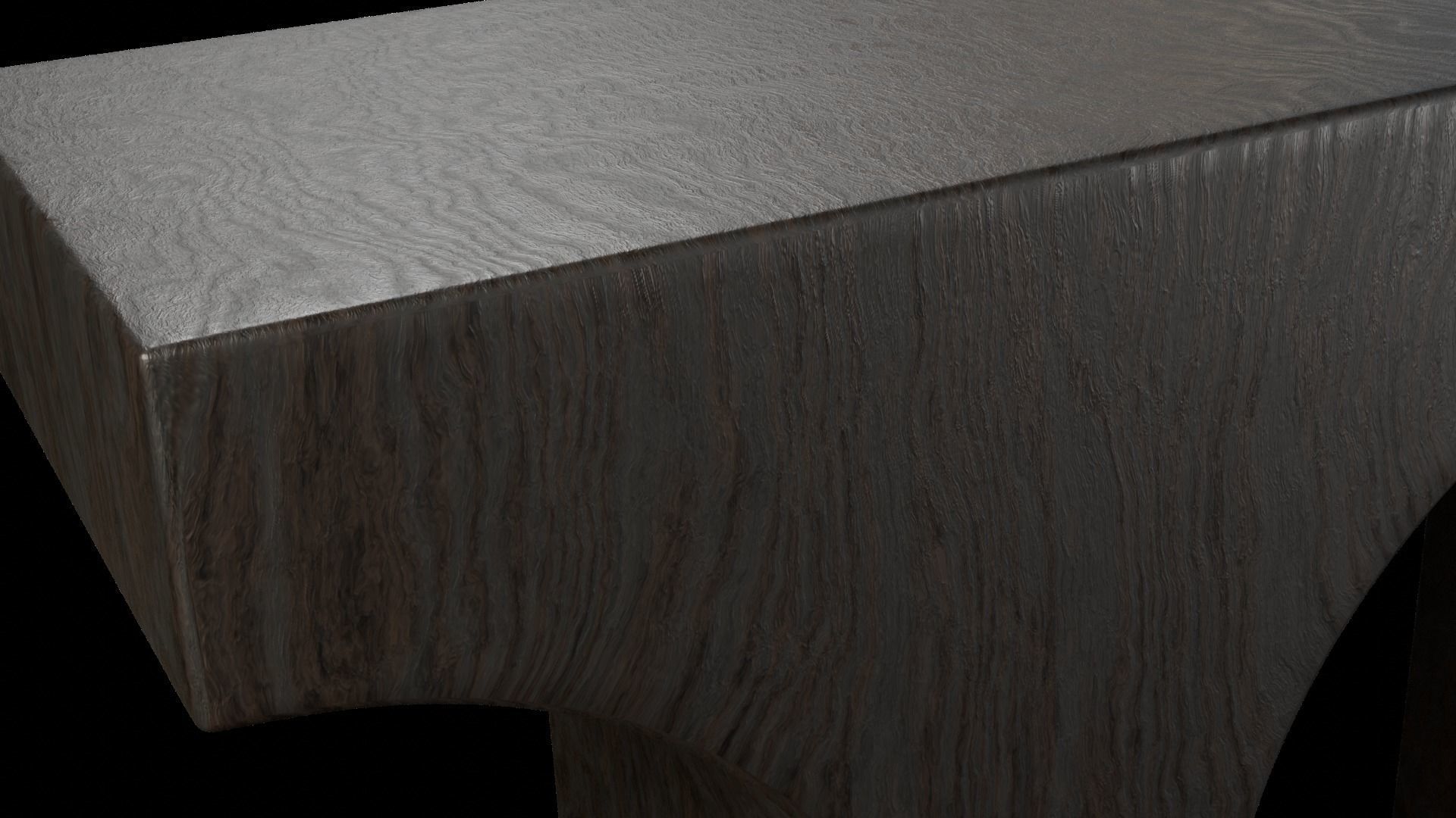 Designer Console Table 06 Low-poly 3D model_8