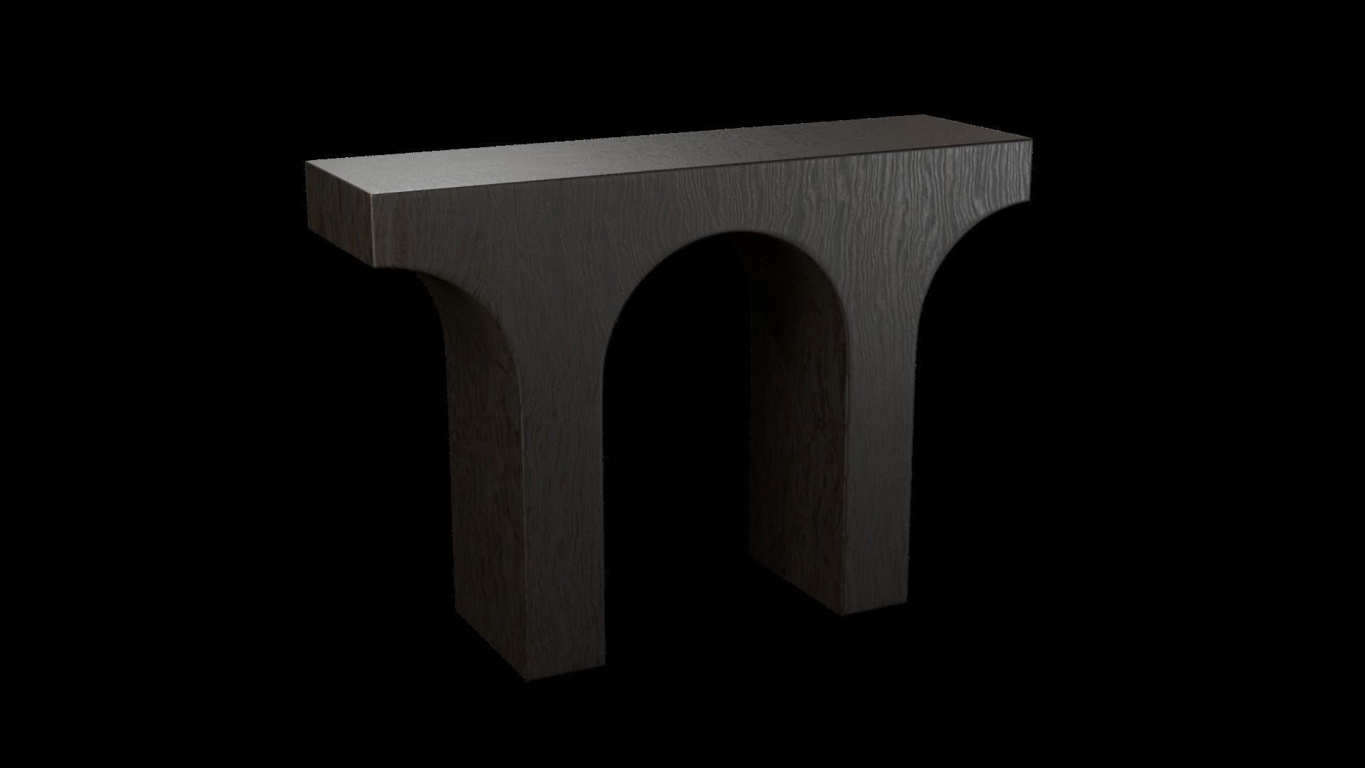 Designer Console Table 06 Low-poly 3D model_2