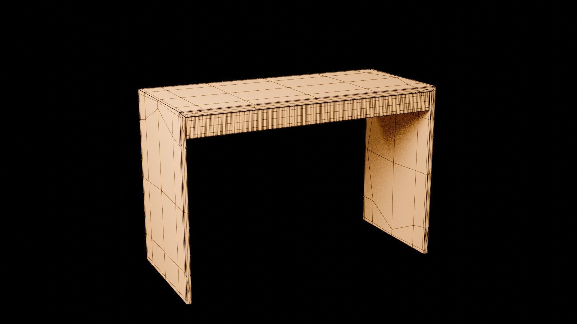Designer Console Table 07 Low-poly 3D model_10