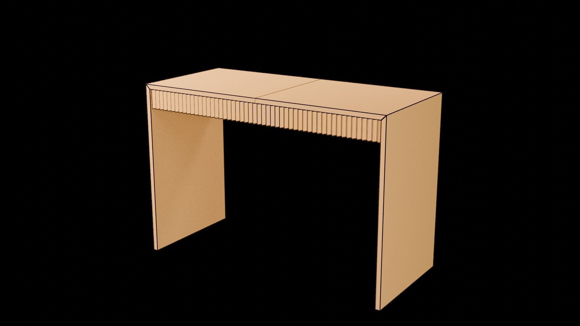 Designer Console Table 07 Low-poly 3D model_15