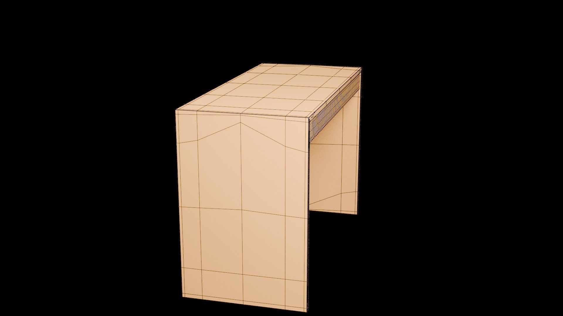 Designer Console Table 07 Low-poly 3D model_9