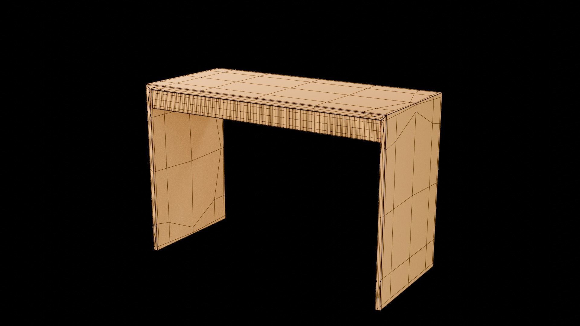 Designer Console Table 07 Low-poly 3D model_12