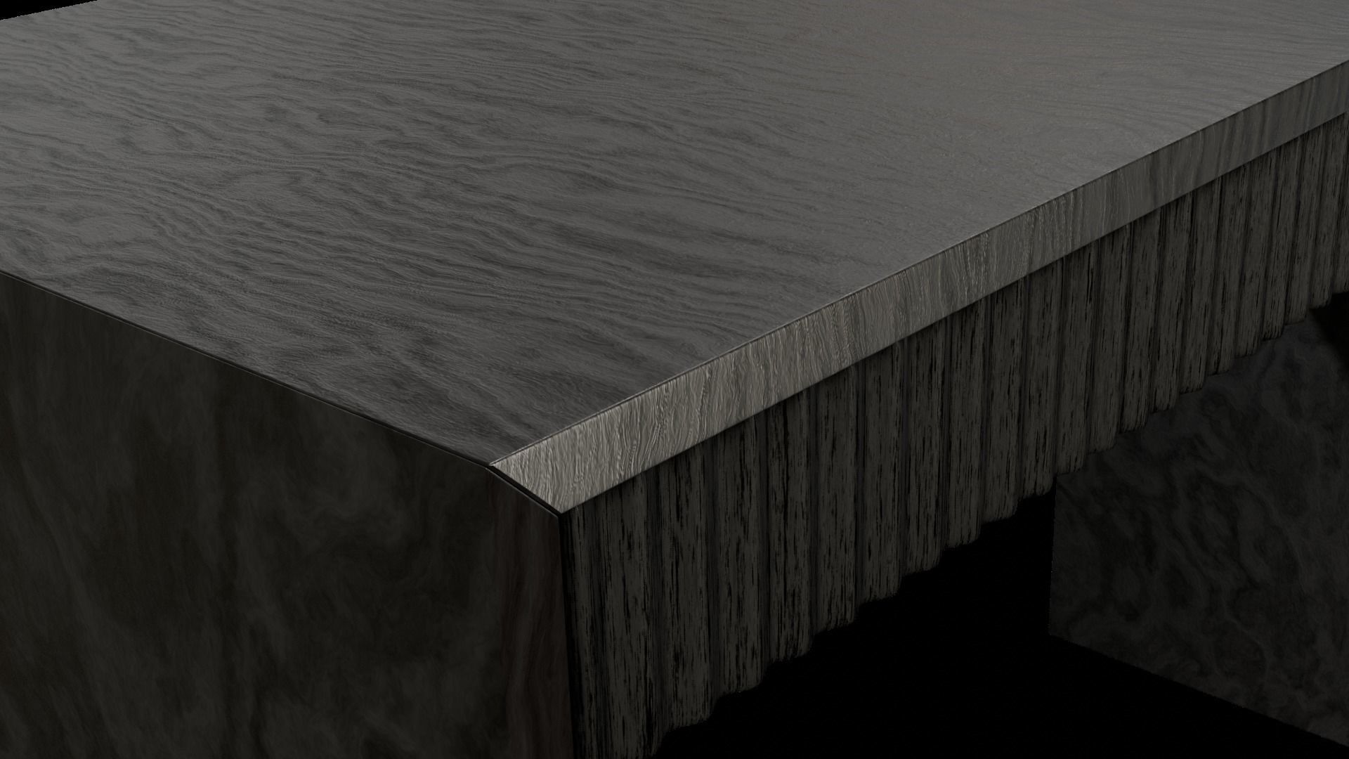 Designer Console Table 07 Low-poly 3D model_5