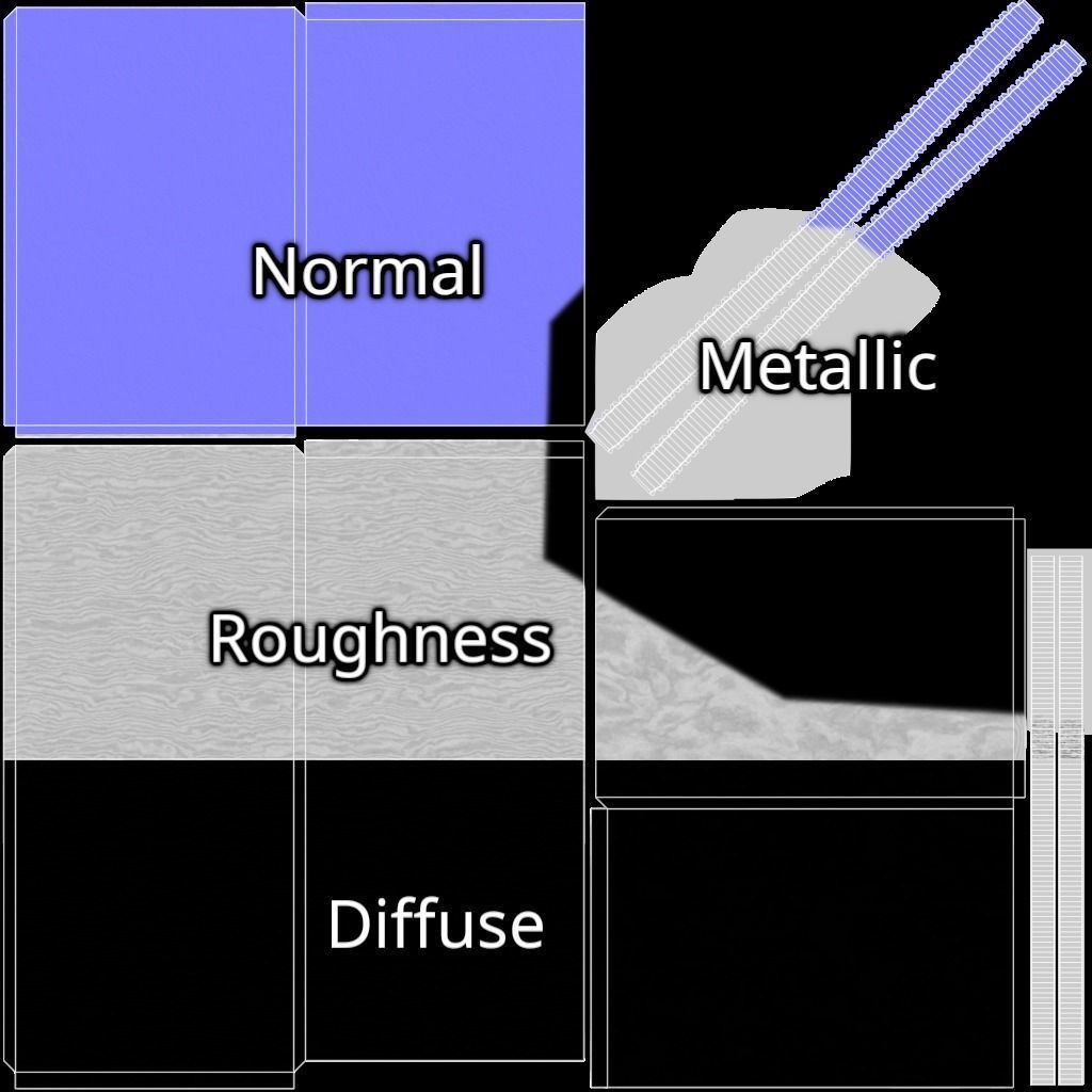 Designer Console Table 07 Low-poly 3D model_16