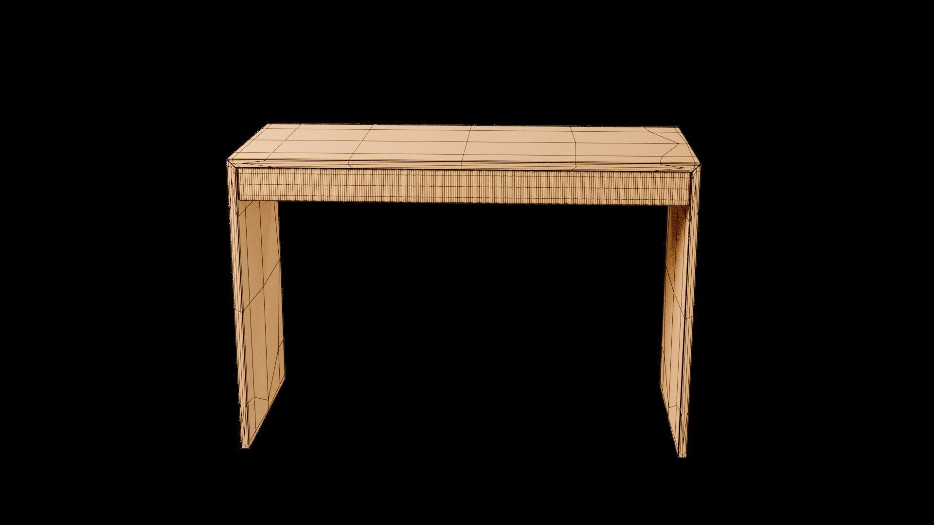 Designer Console Table 07 Low-poly 3D model_11