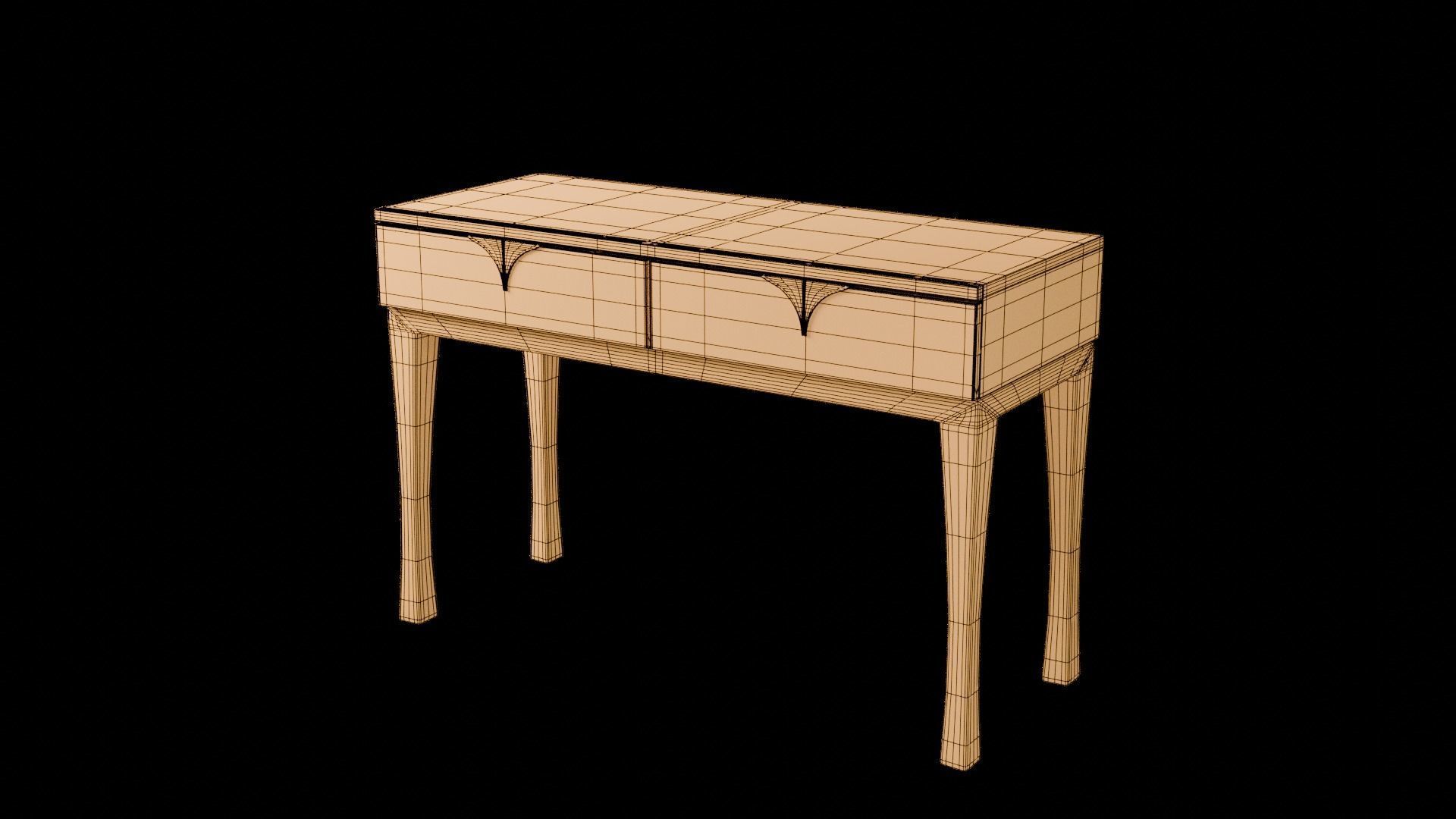 Designer Console Table 08 Low-poly 3D model_17