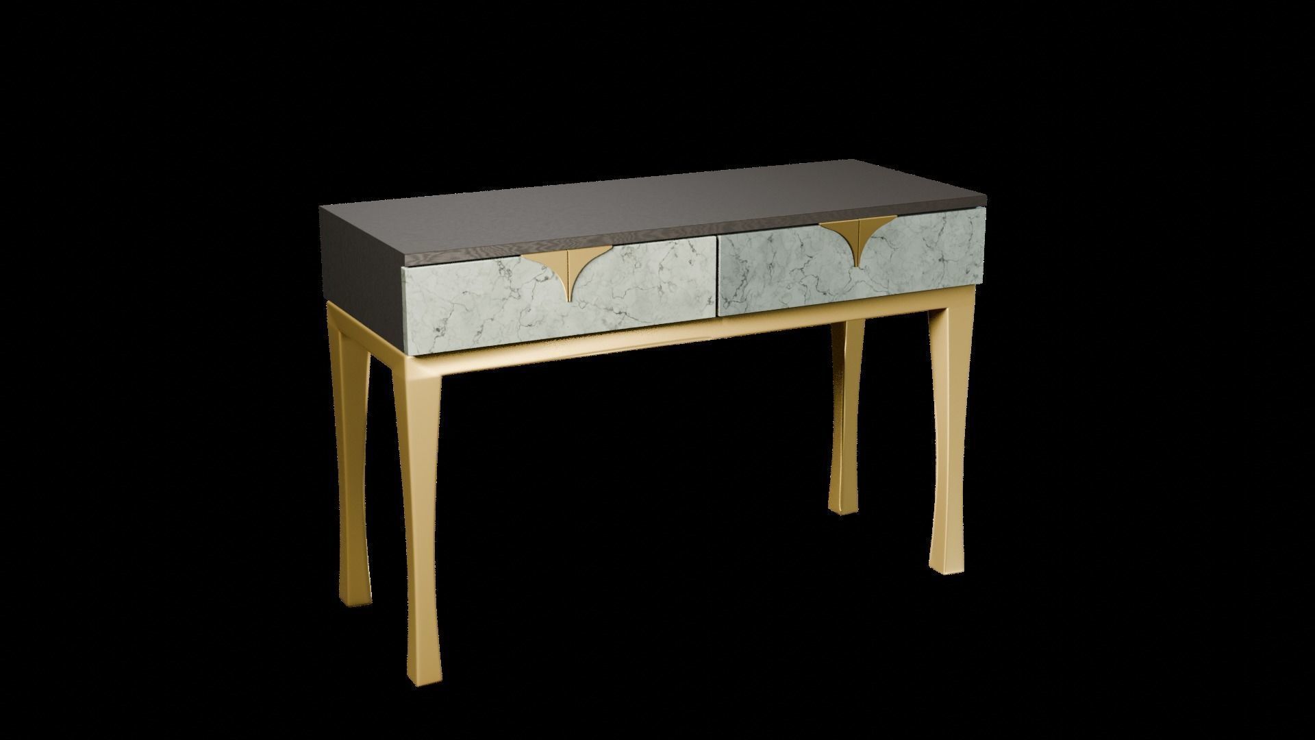 Designer Console Table 08 Low-poly 3D model_5