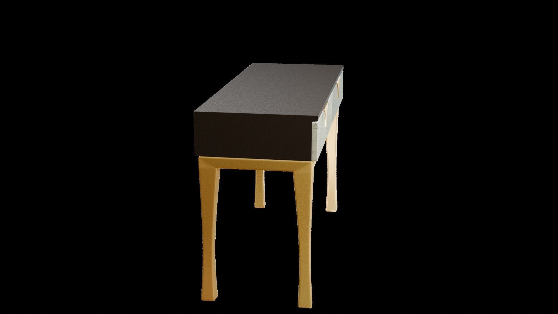 Designer Console Table 08 Low-poly 3D model_2