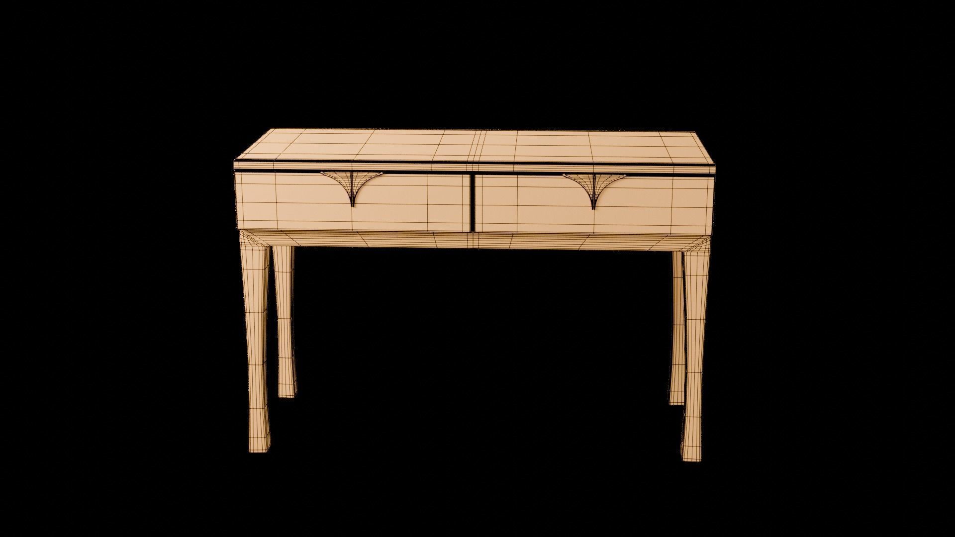 Designer Console Table 08 Low-poly 3D model_18