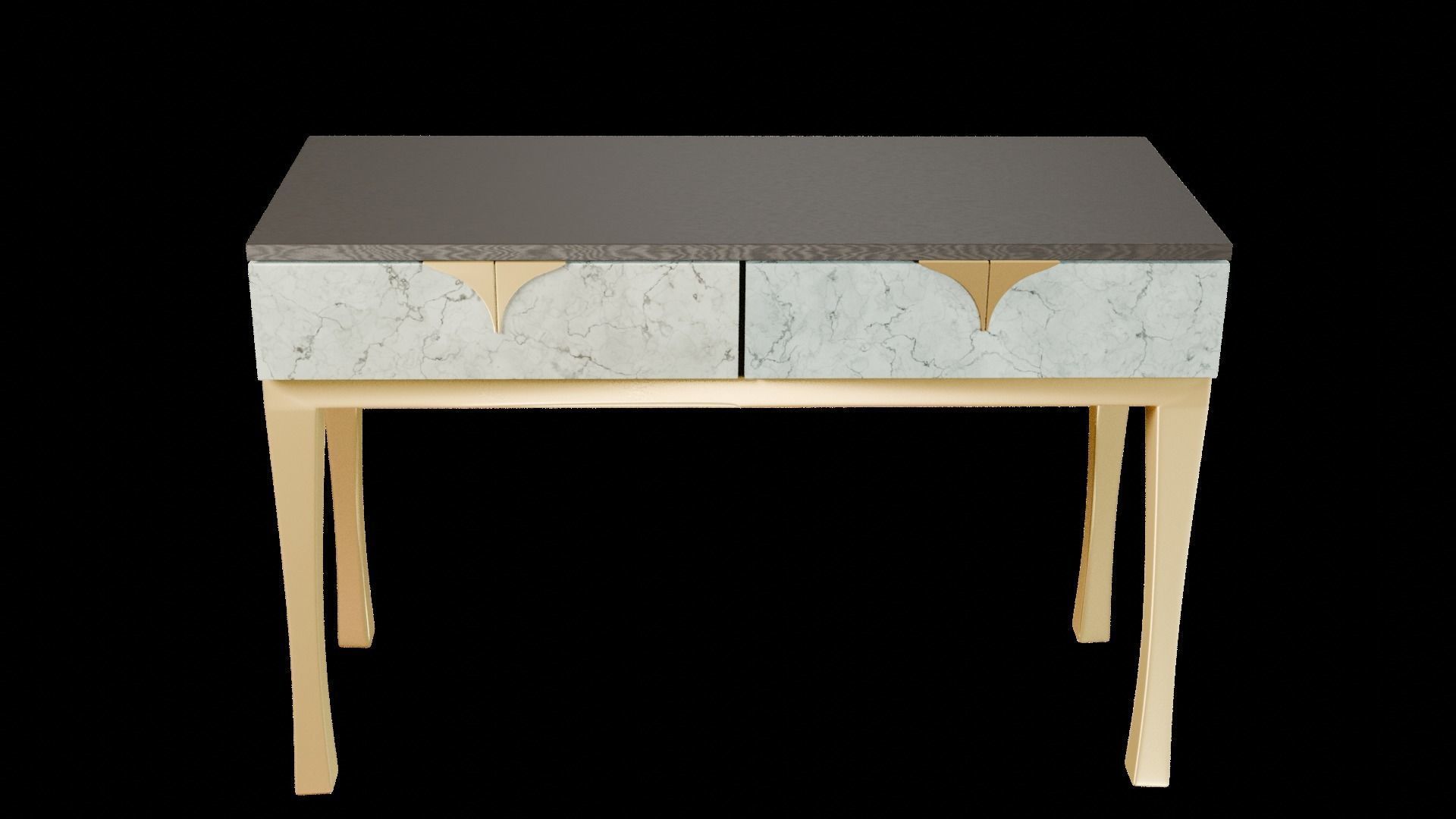Designer Console Table 08 Low-poly 3D model_1