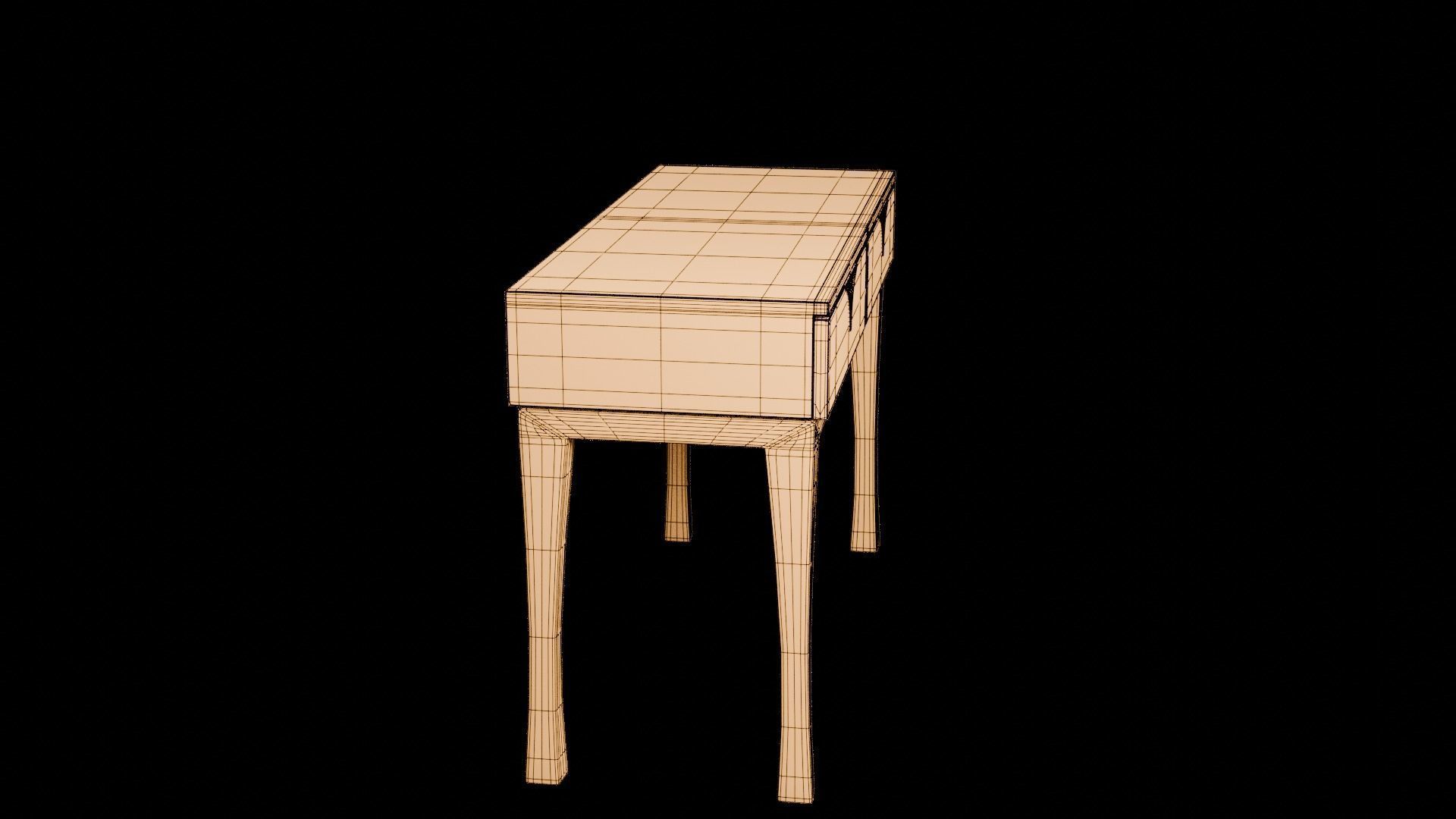 Designer Console Table 08 Low-poly 3D model_19