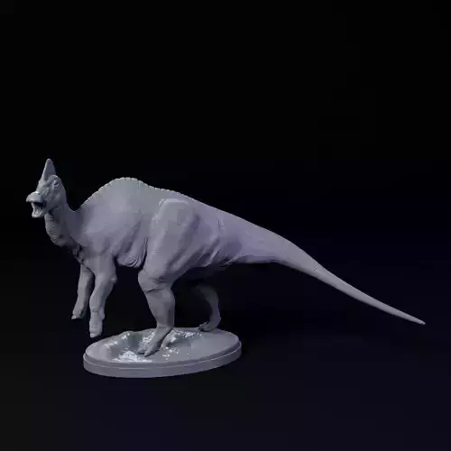 Corythosaurus rear up 1-35 scale pre-supported dinosaur