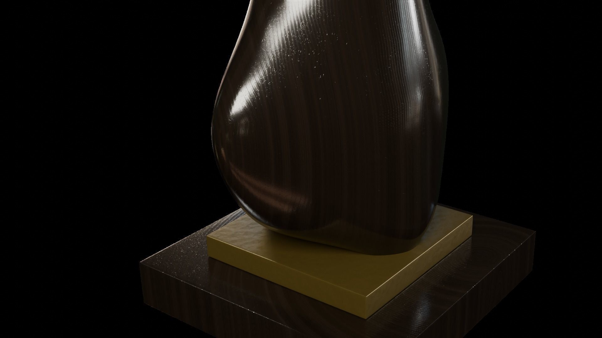 Designer Console Table 09 Low-poly 3D model_12