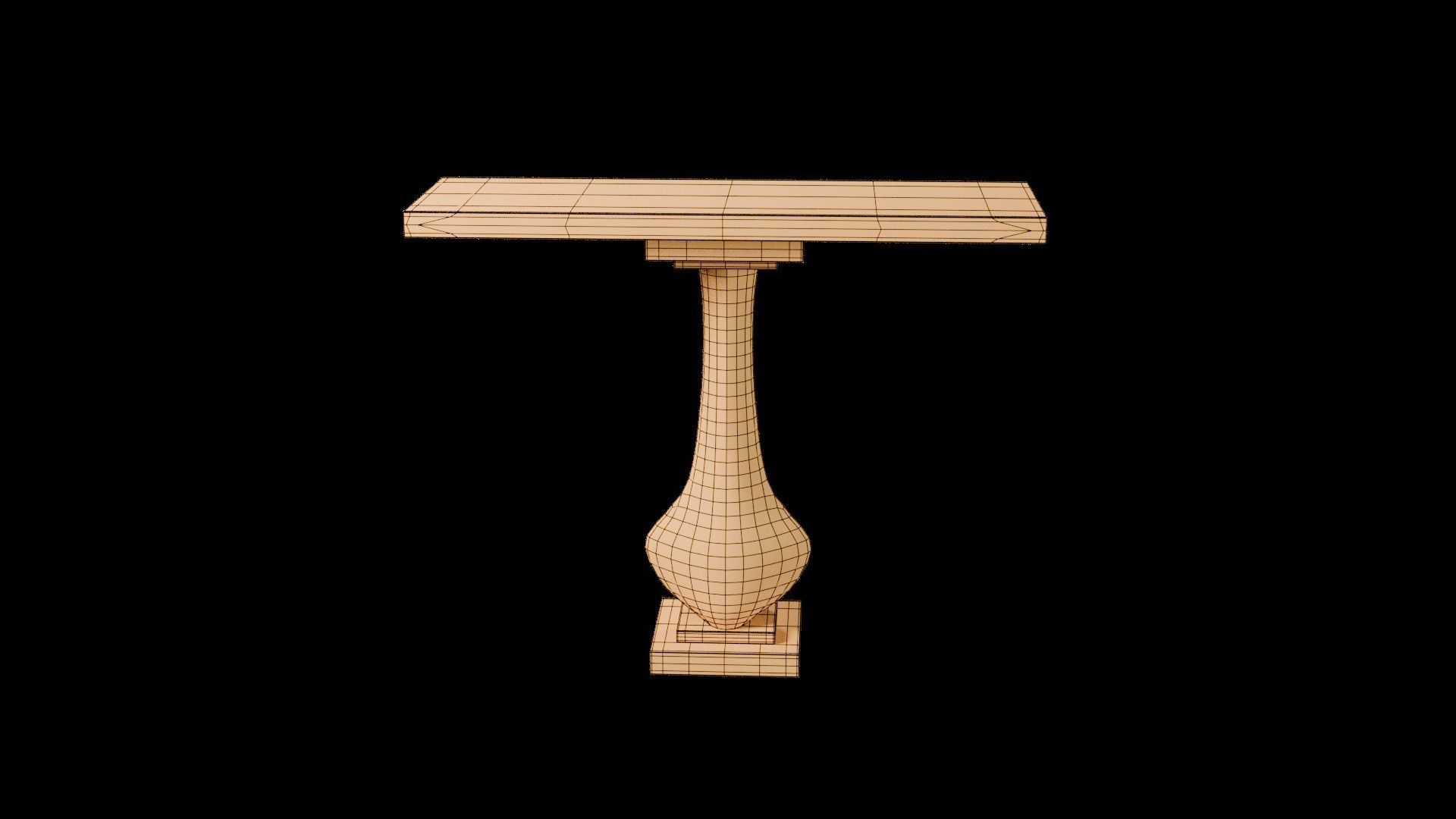 Designer Console Table 09 Low-poly 3D model_19