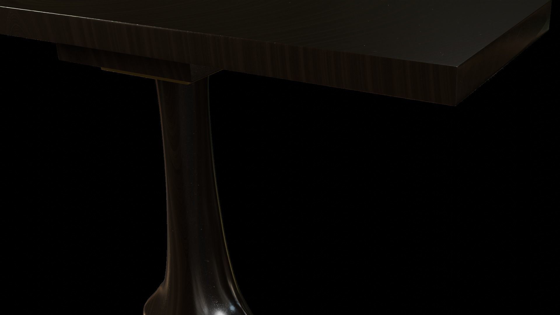 Designer Console Table 09 Low-poly 3D model_7
