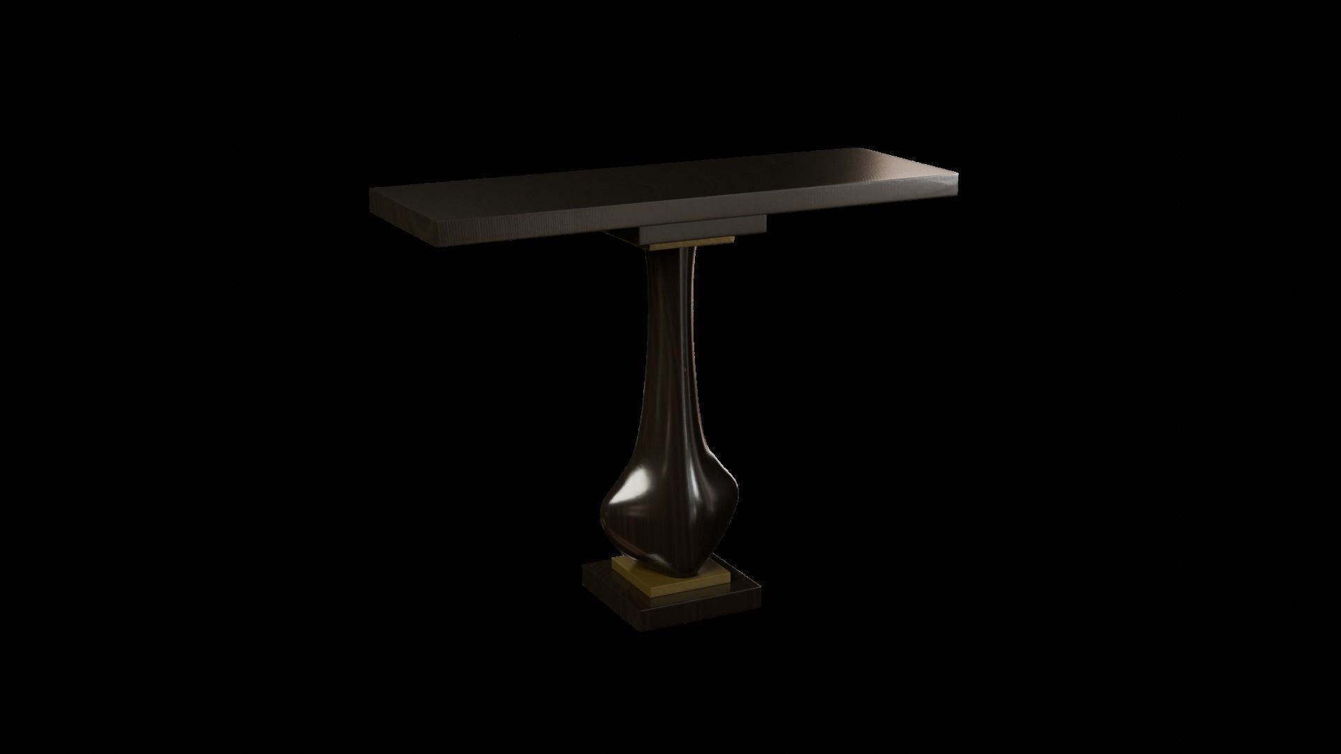 Designer Console Table 09 Low-poly 3D model_5