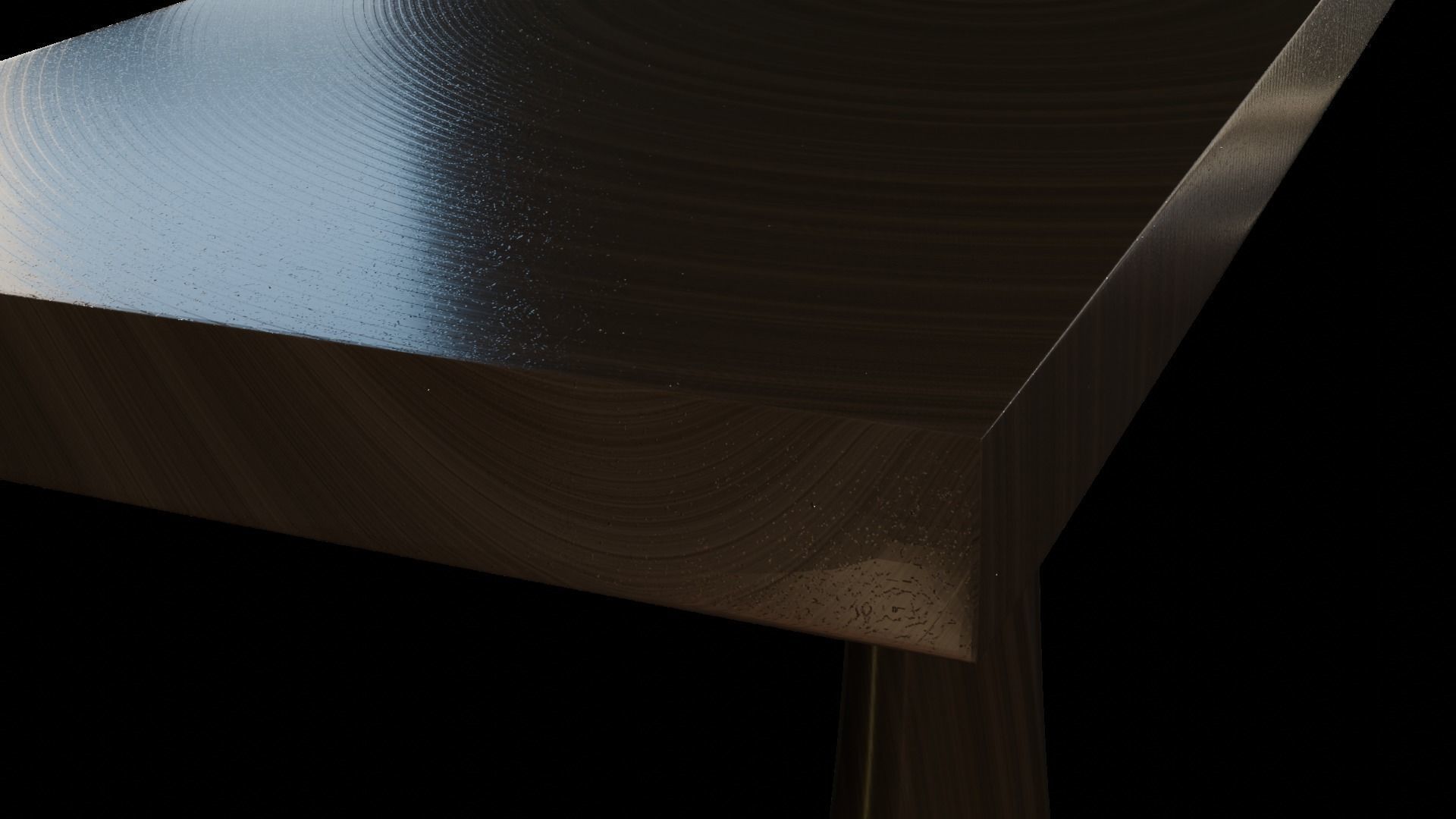 Designer Console Table 09 Low-poly 3D model_11