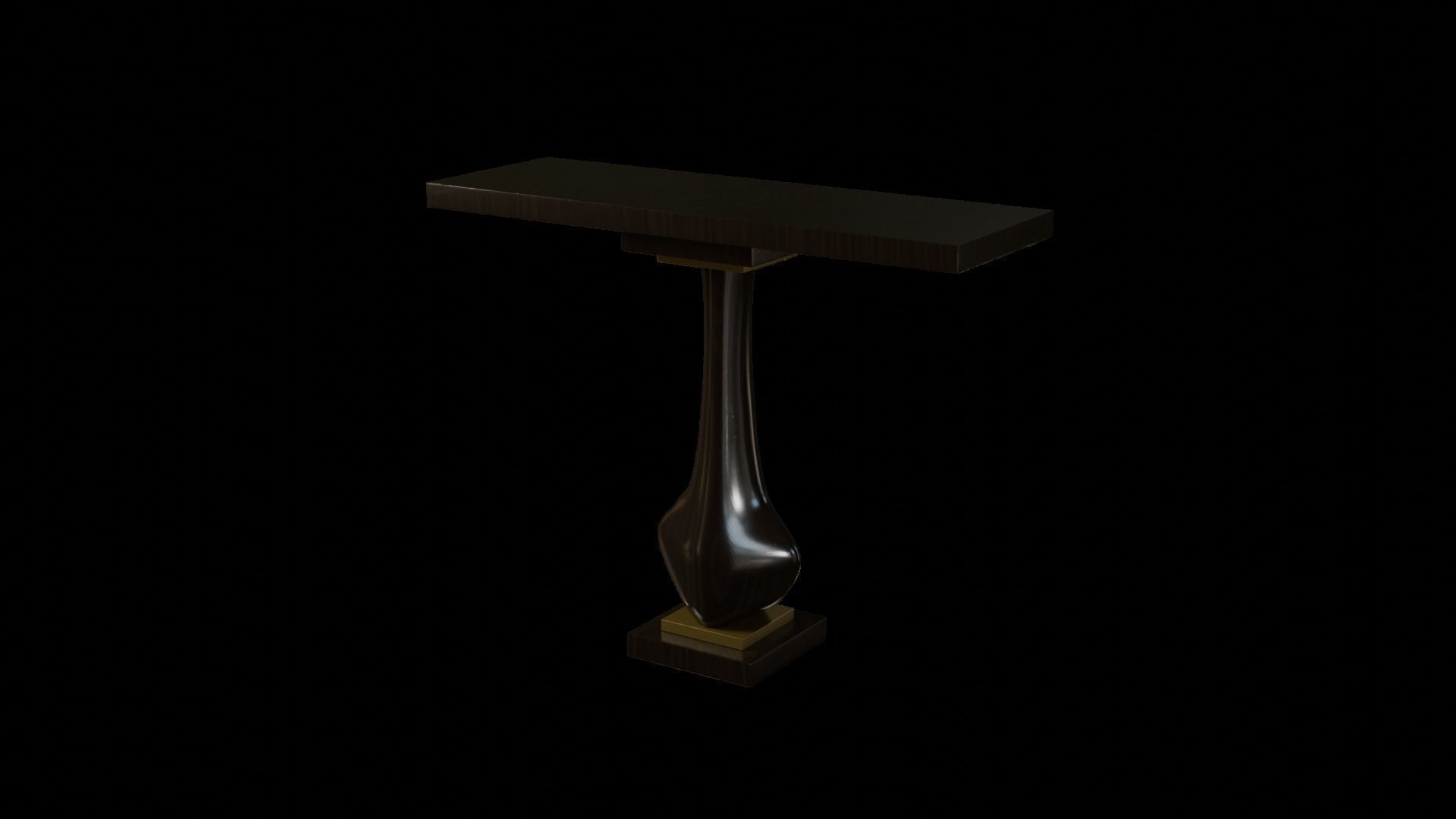 Designer Console Table 09 Low-poly 3D model_4