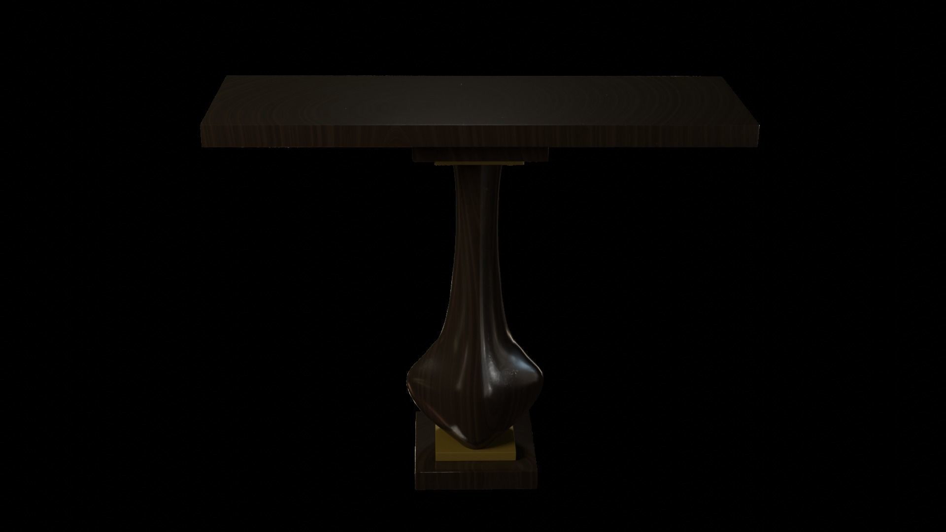 Designer Console Table 09 Low-poly 3D model_10