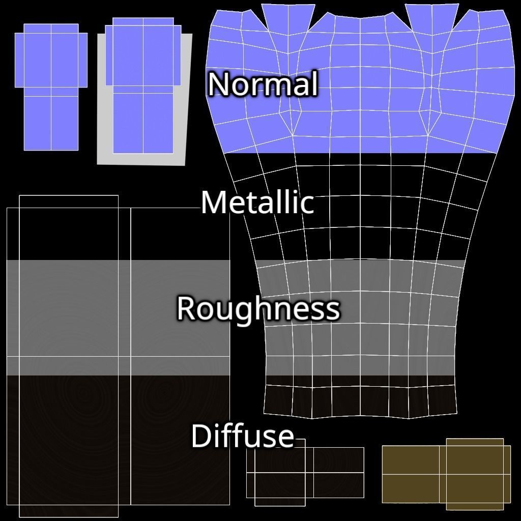 Designer Console Table 09 Low-poly 3D model_23