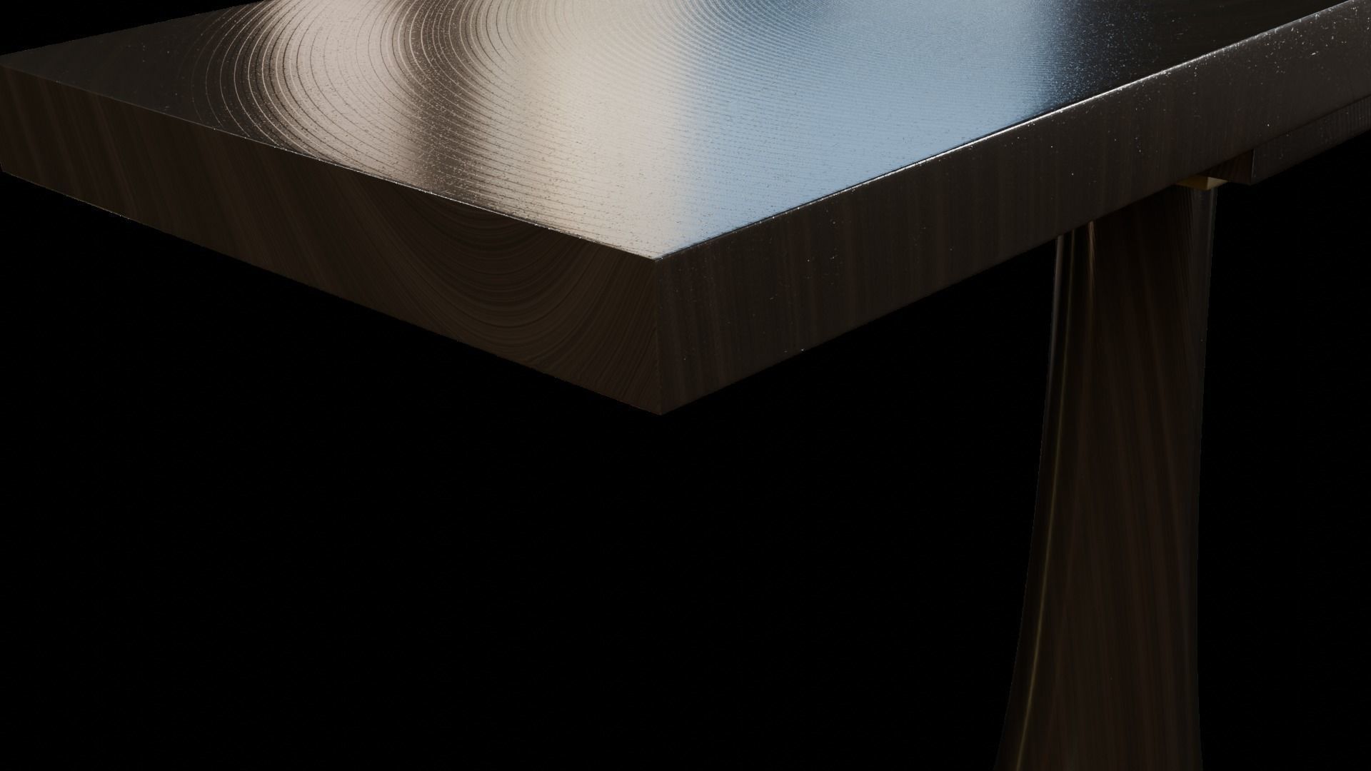 Designer Console Table 09 Low-poly 3D model_8