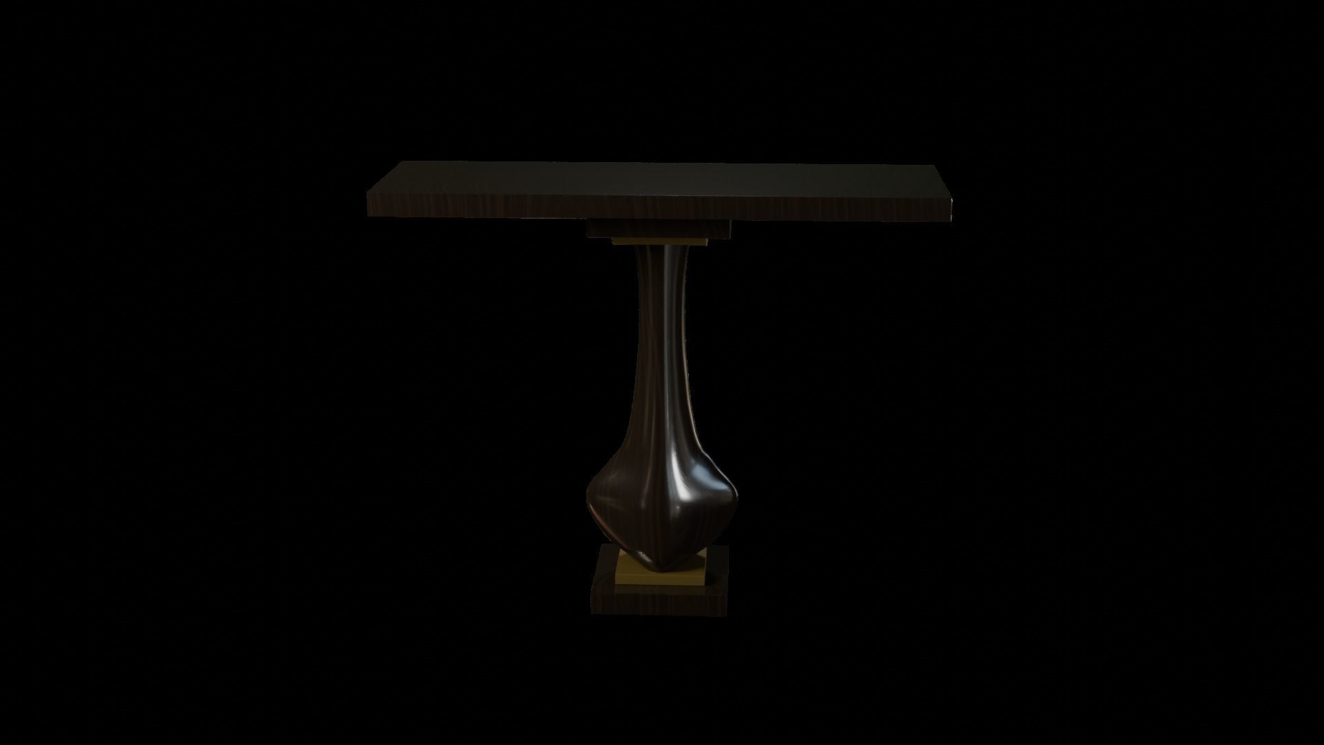 Designer Console Table 09 Low-poly 3D model_1