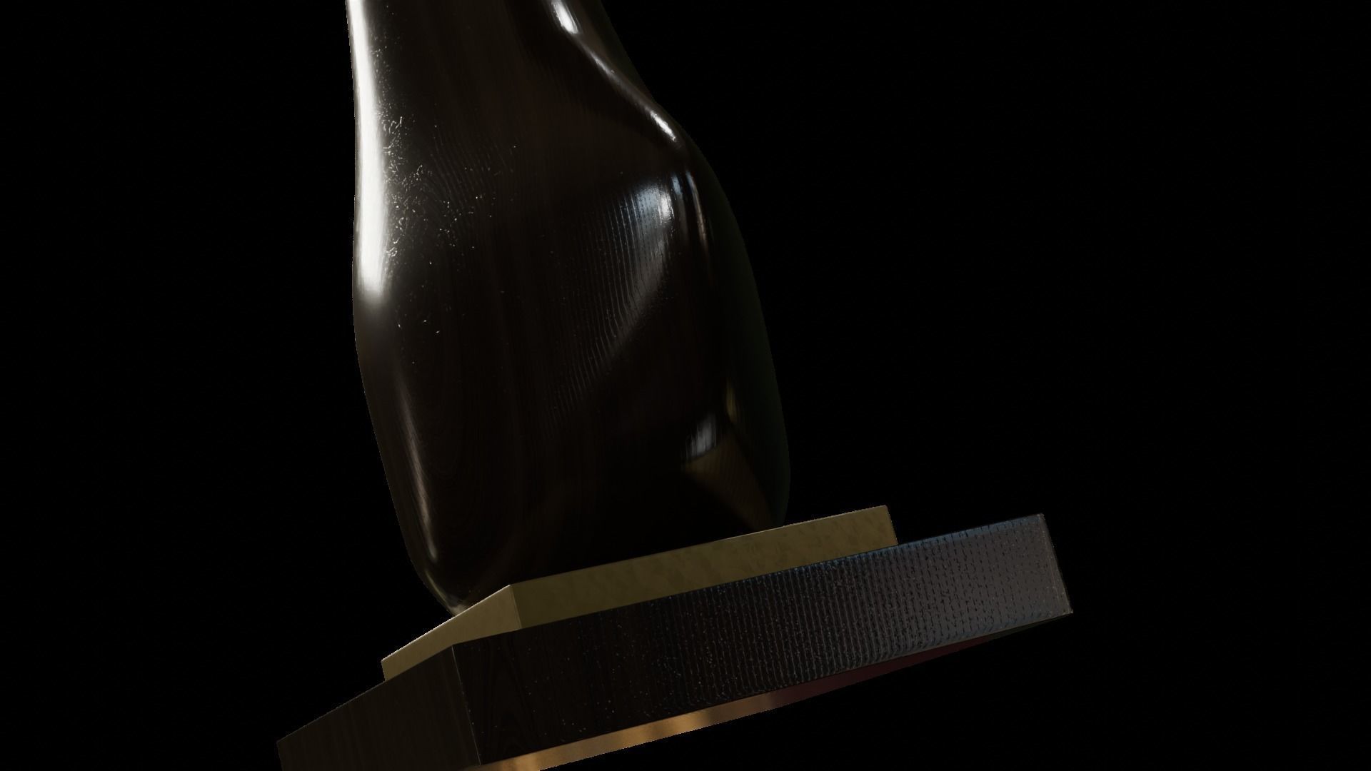 Designer Console Table 09 Low-poly 3D model_3