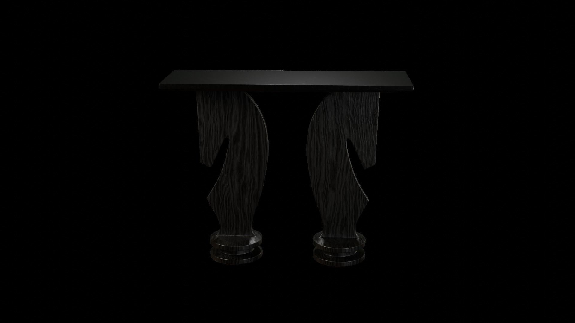 Designer Console Table 10 Low-poly 3D model_9