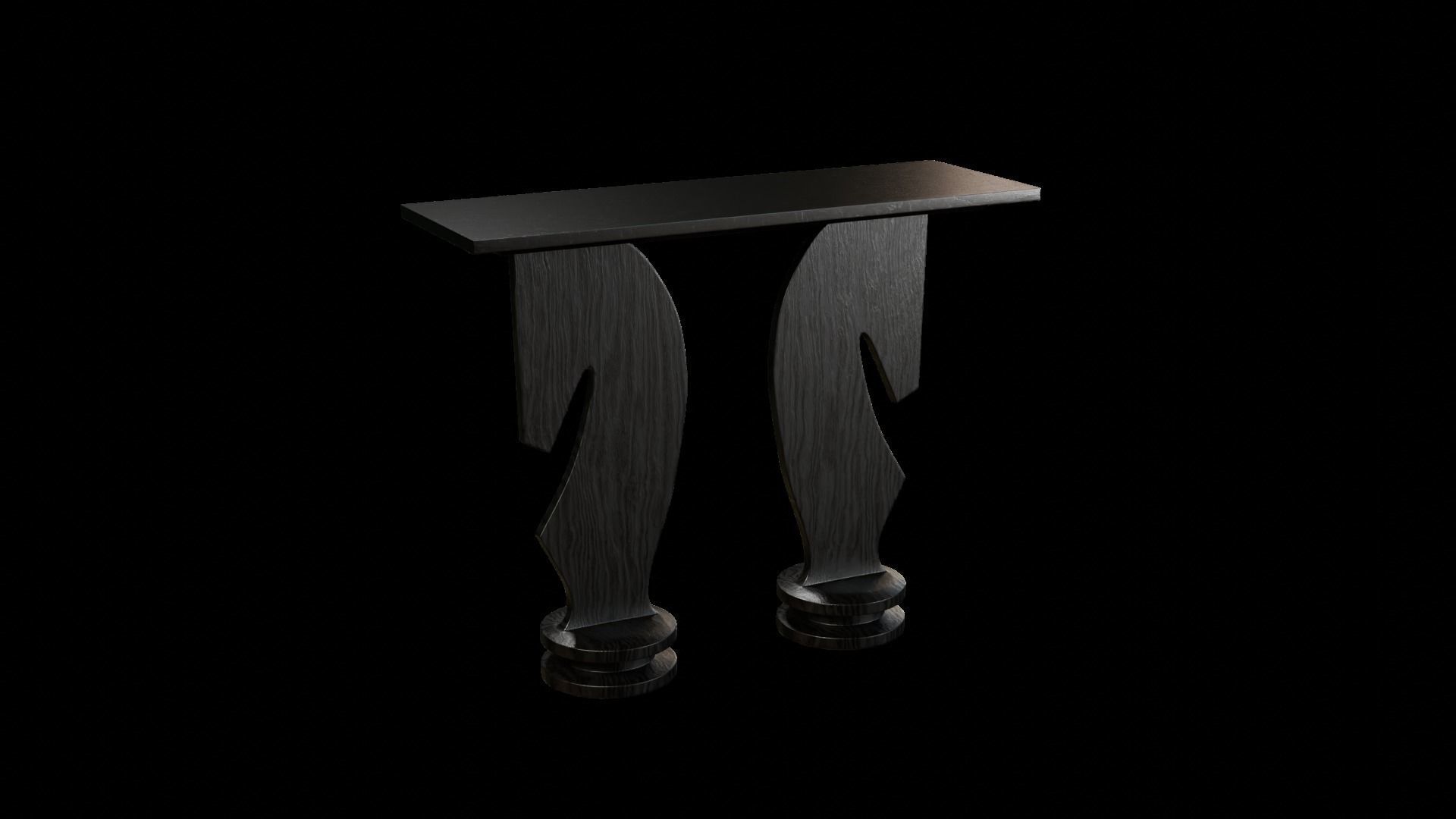 Designer Console Table 10 Low-poly 3D model_4