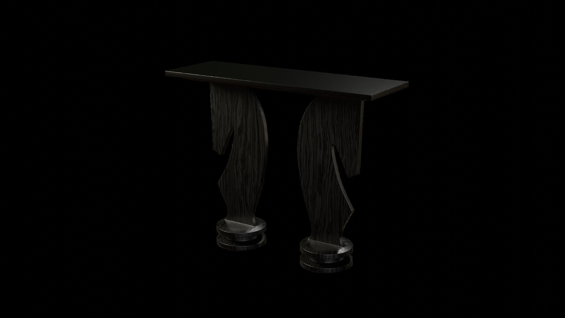 Designer Console Table 10 Low-poly 3D model_5