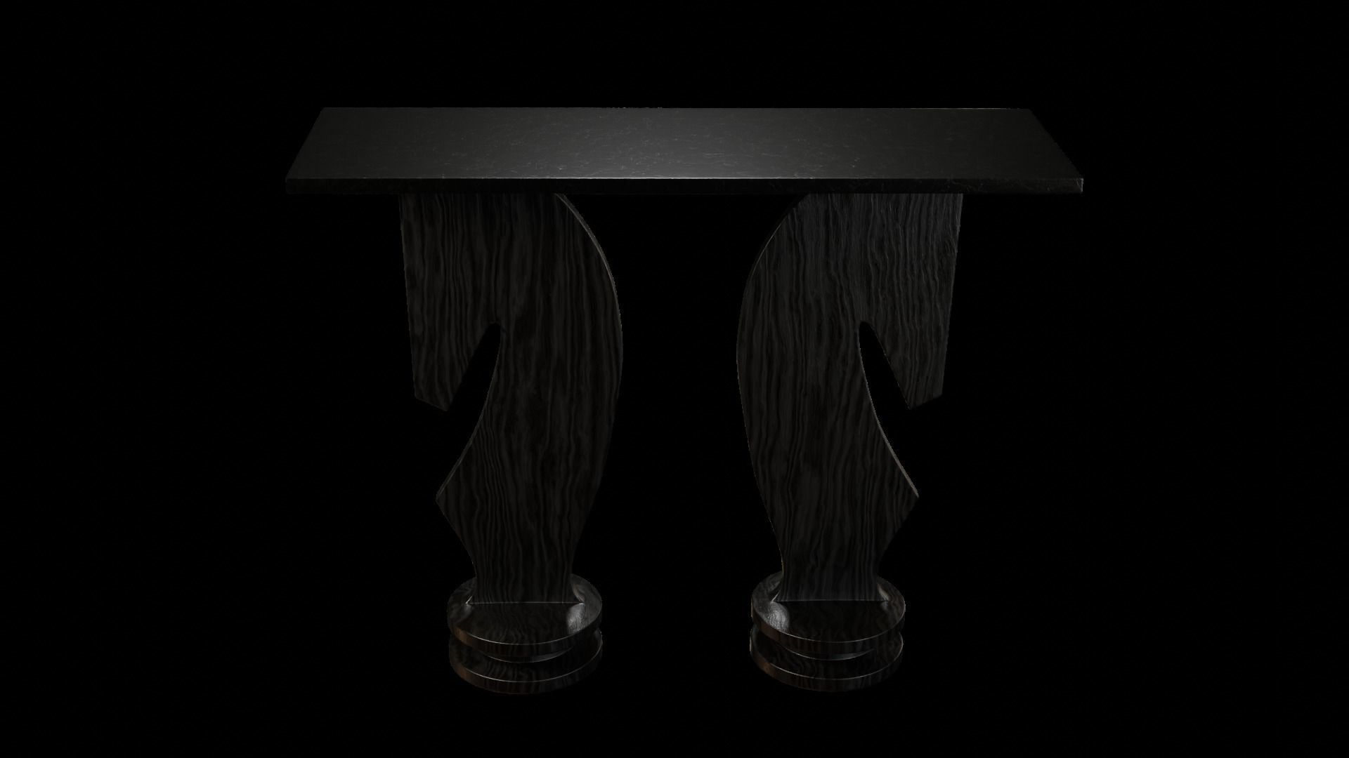 Designer Console Table 10 Low-poly 3D model_1