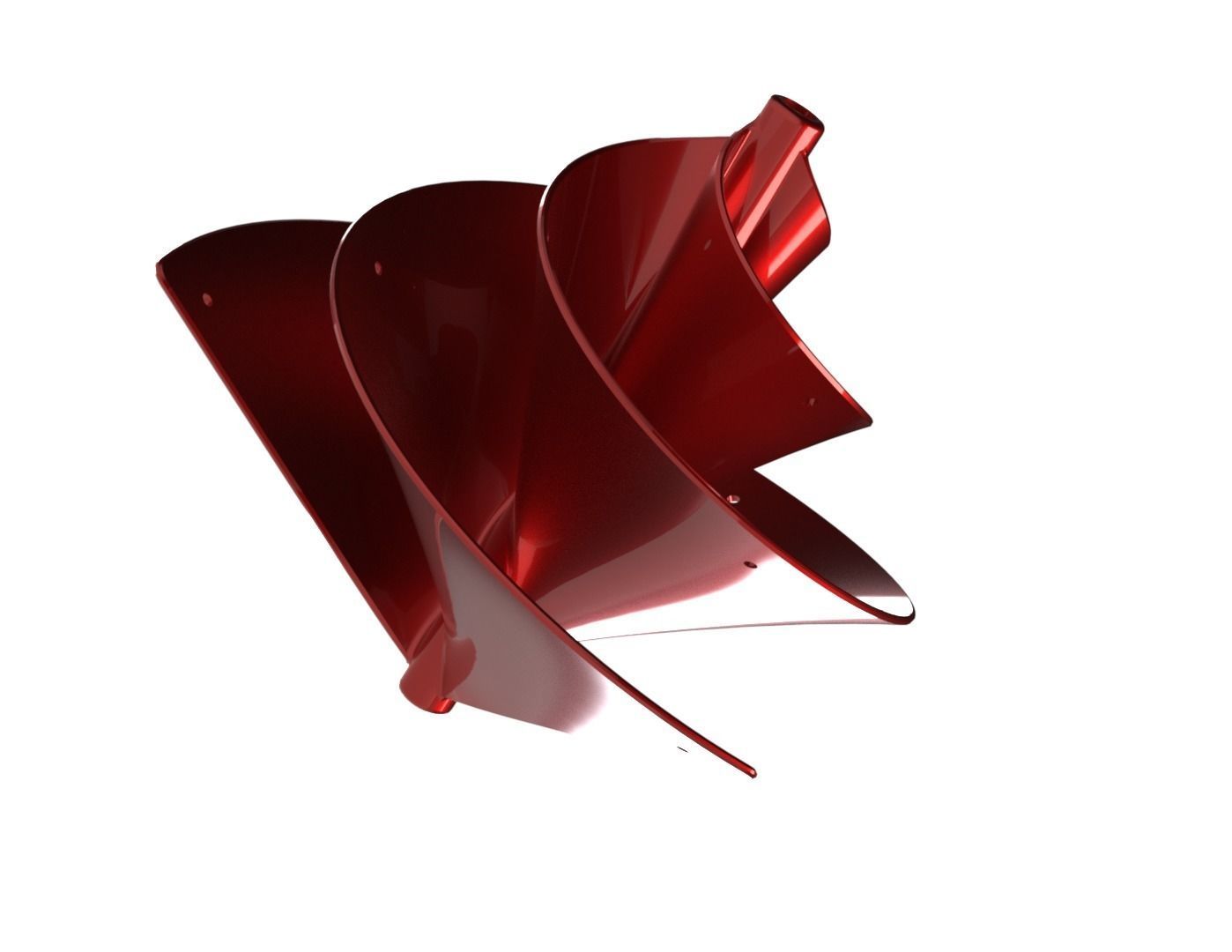 Fibonacci Wind Turbine 3D print model_23