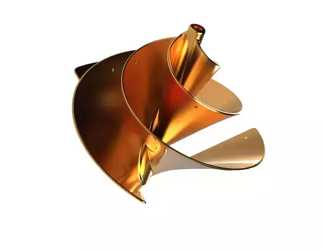 Fibonacci Wind Turbine 3D print model