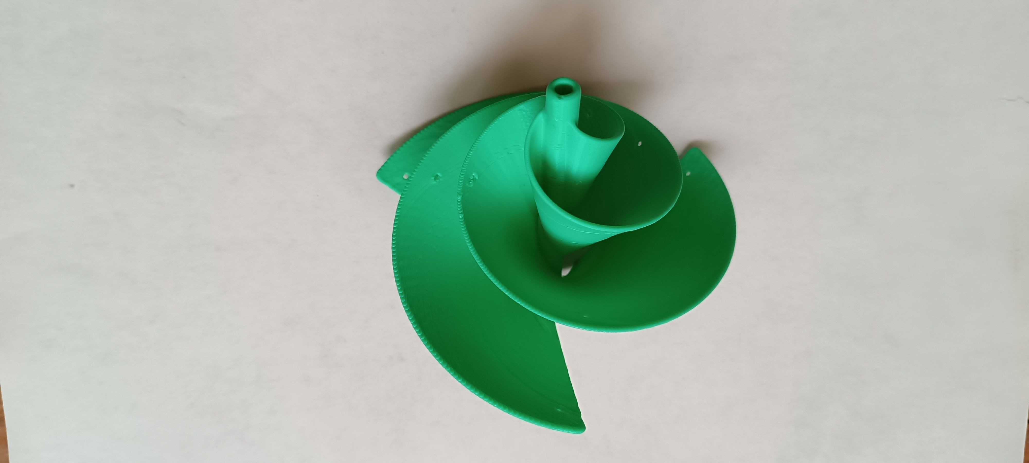 Fibonacci Wind Turbine 3D print model_16