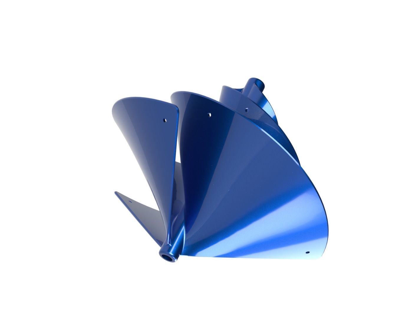 Fibonacci Wind Turbine 3D print model_24