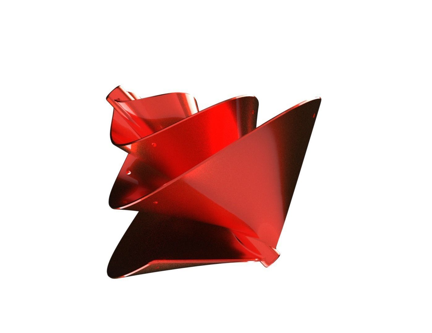 Fibonacci Wind Turbine 3D print model_17