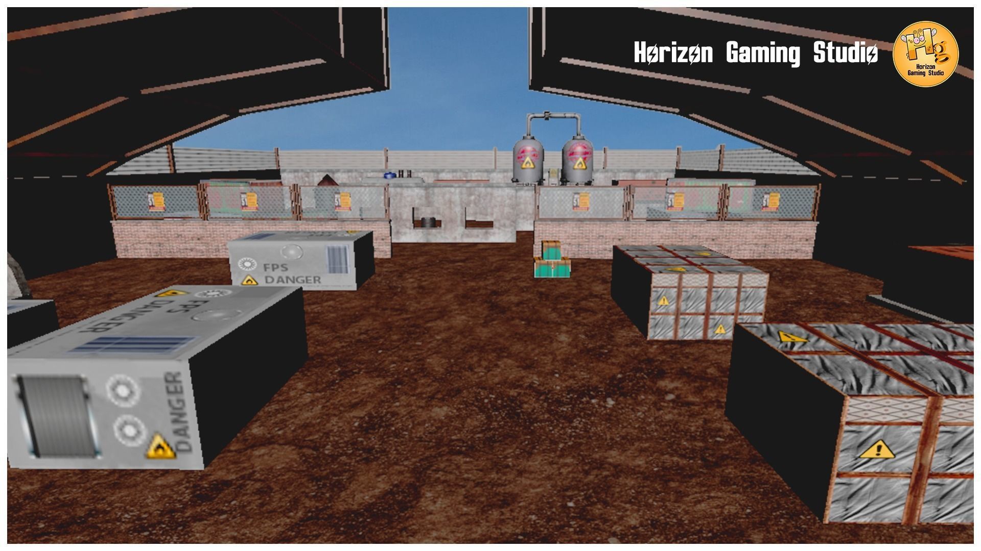 FPS Environment Low-poly 3D model_1