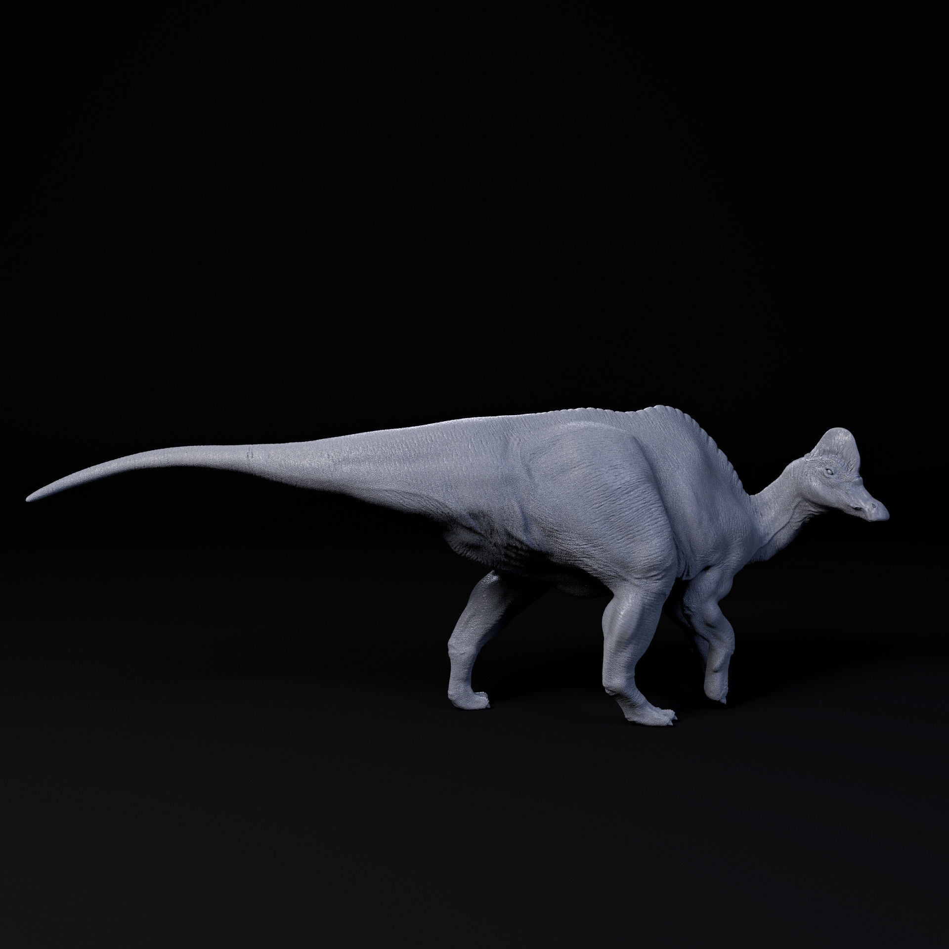 Corythosaurus walking 1-35 scale pre-supported dinosaur 3D print model_2