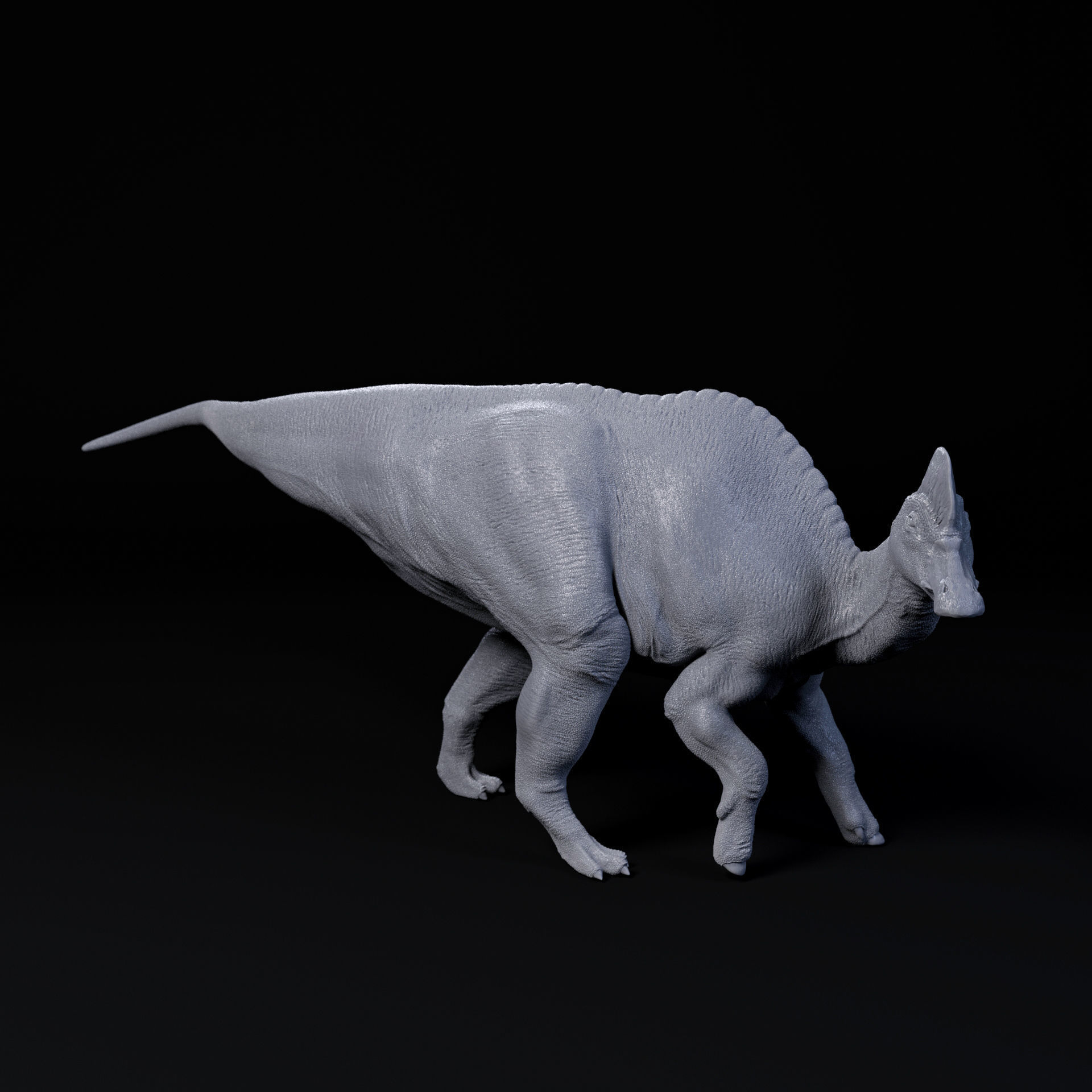 Corythosaurus walking 1-35 scale pre-supported dinosaur 3D print model_1