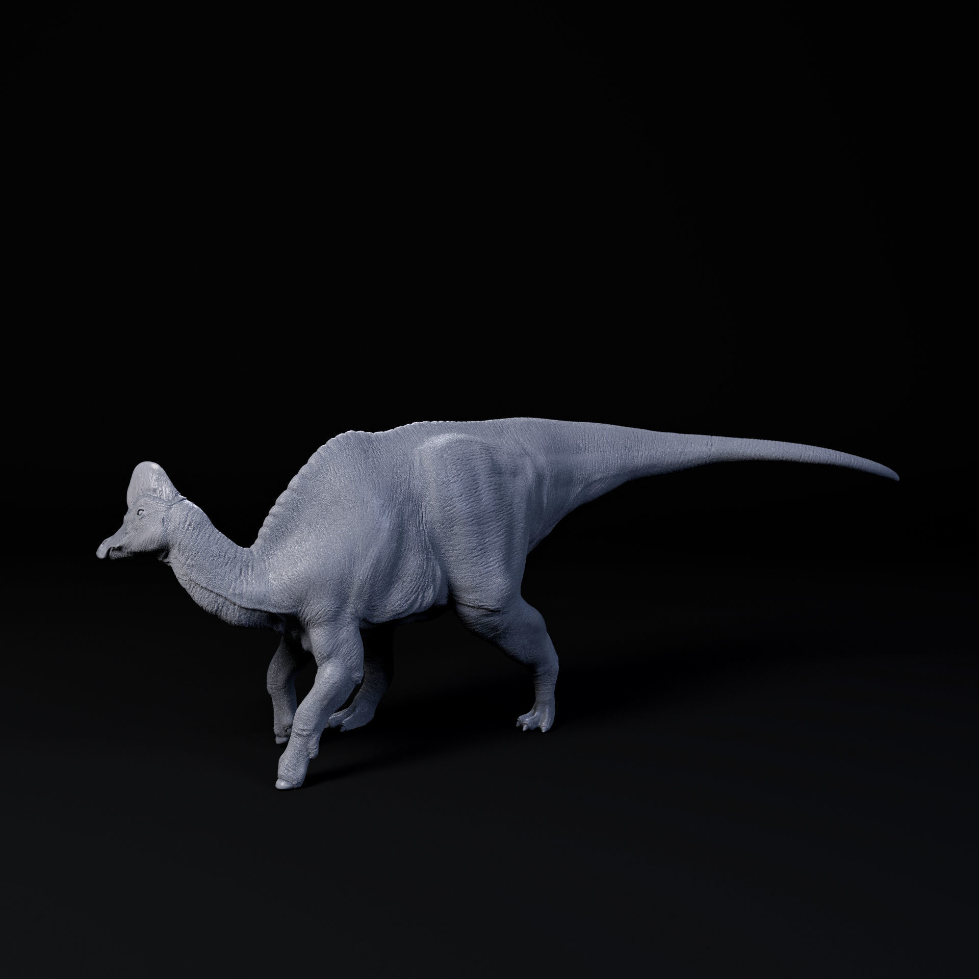 Corythosaurus walking 1-35 scale pre-supported dinosaur 3D print model_3